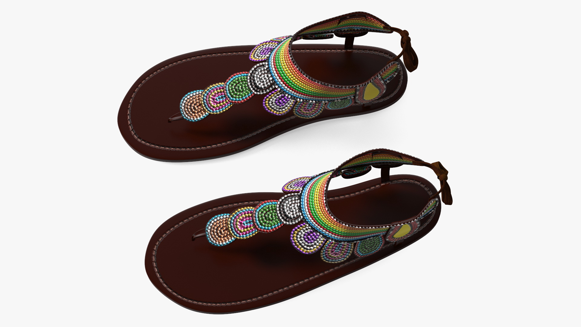 3D African Women Sandals