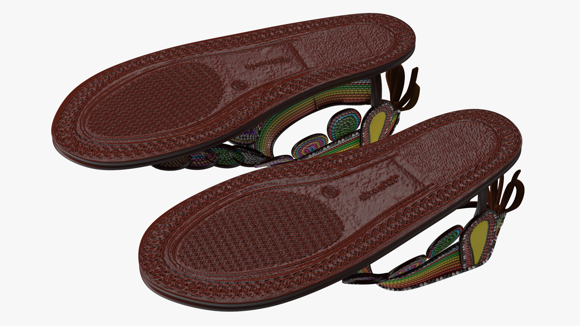 3D African Women Sandals