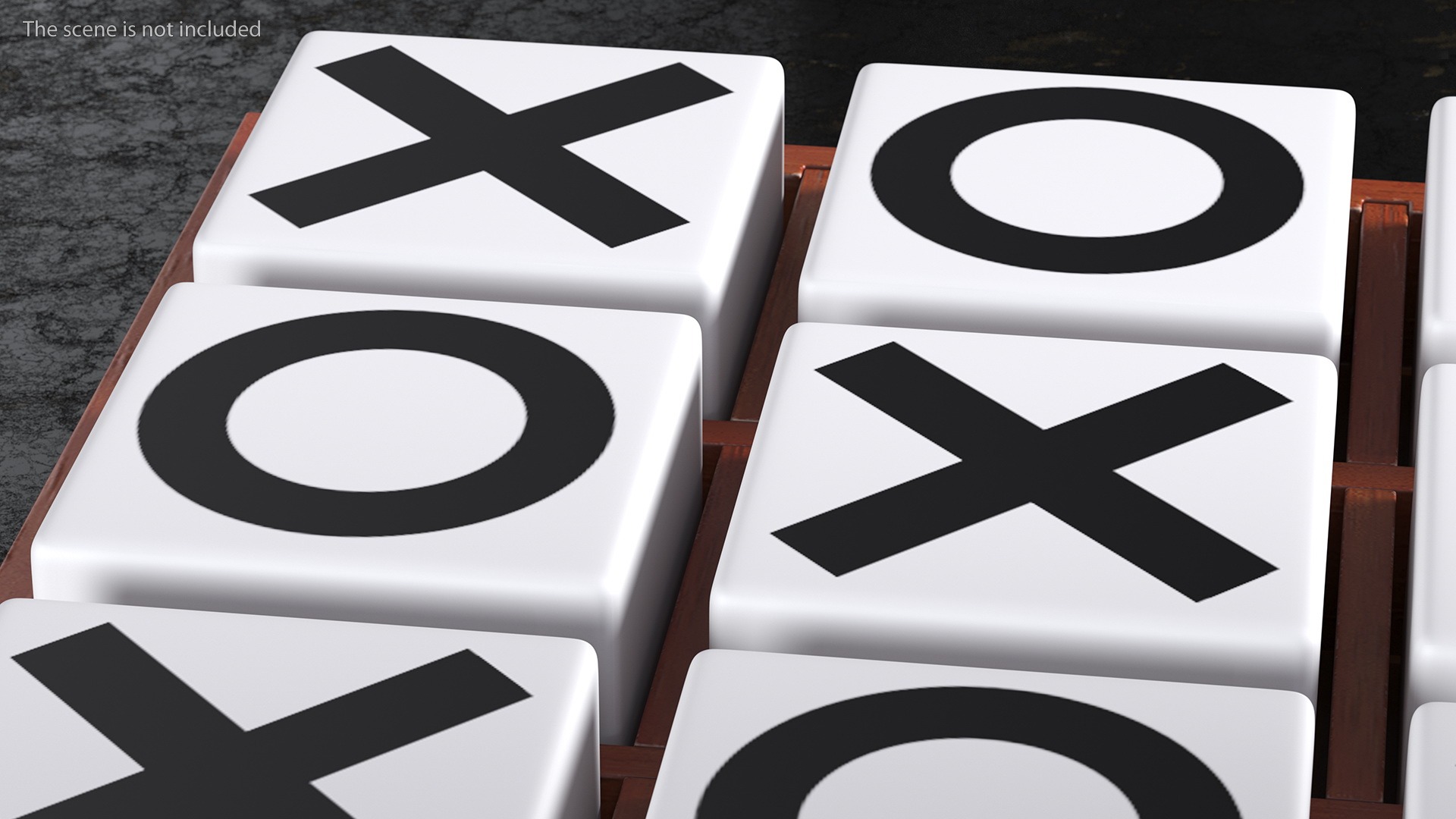 Desktop Tic Tac Toe Game 3D model