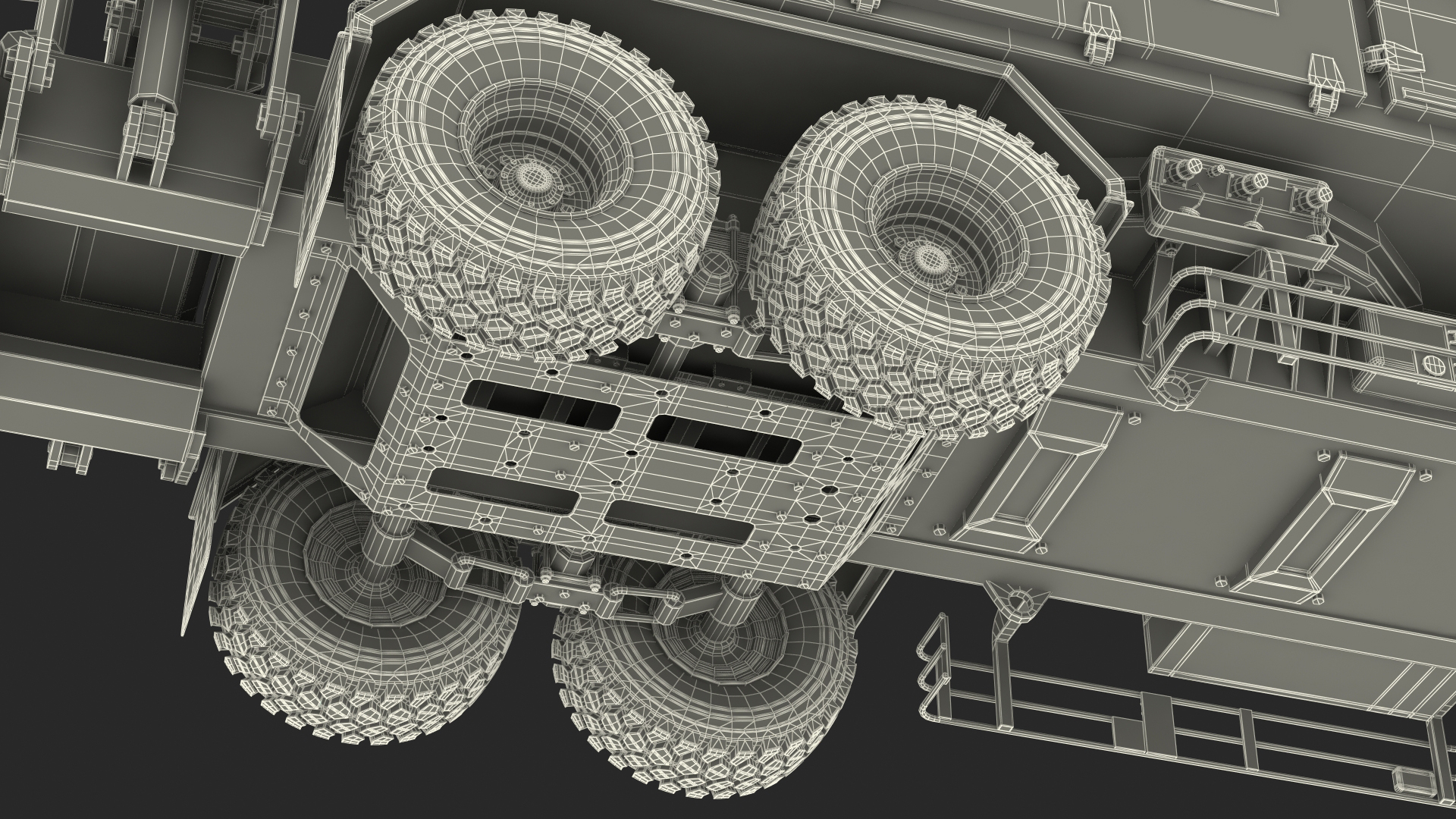 Patriot Camouflage AN MPQ53 Radar Set Rigged 3D model