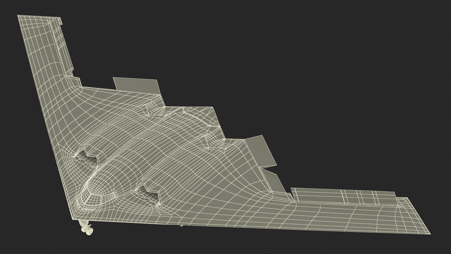 Long-Range Penetration Bomber Aircraft Rigged for Maya 3D model