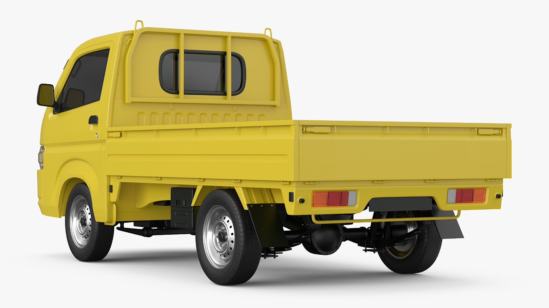 3D Flatbed Truck for Transportation Rigged for Maya model