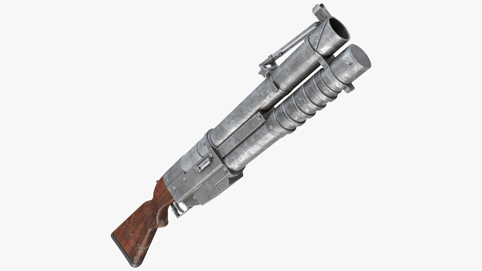 China Lake Grenade Launcher Game Weapon 3D model