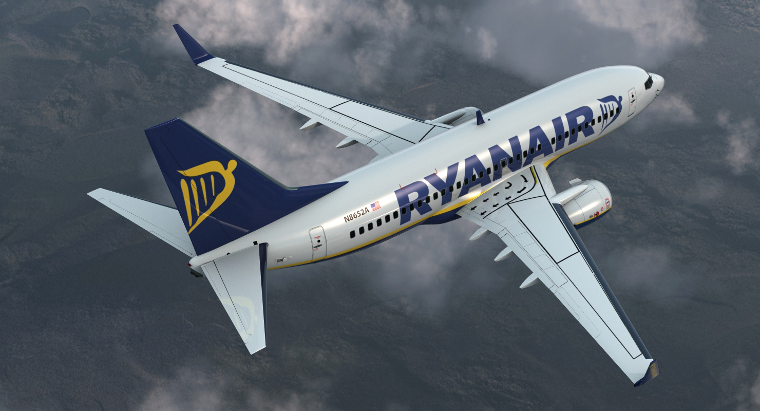 Boeing 737 700 Ryanair 3D