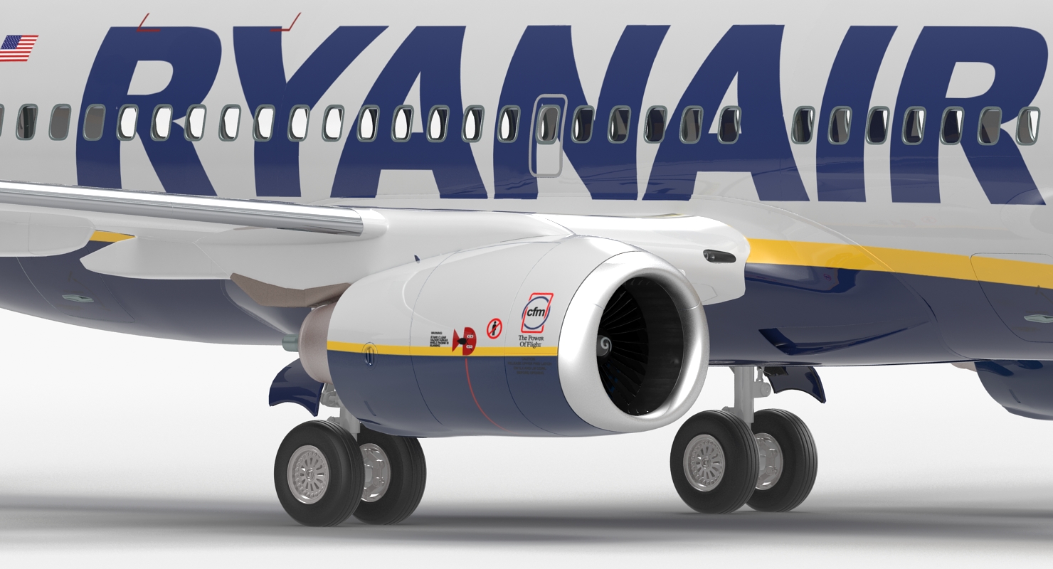 Boeing 737 700 Ryanair 3D