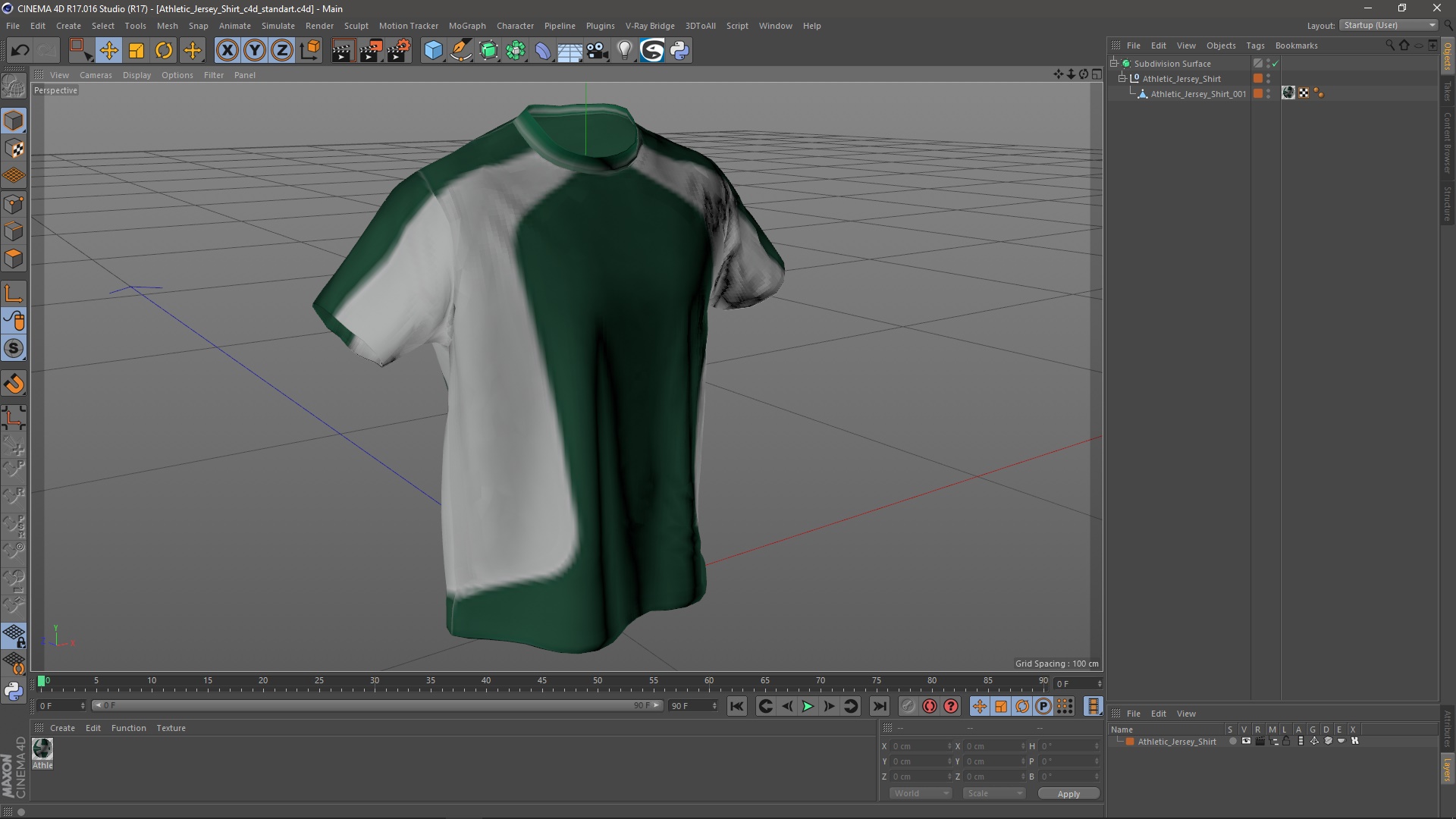 3D Athletic Jersey Shirt