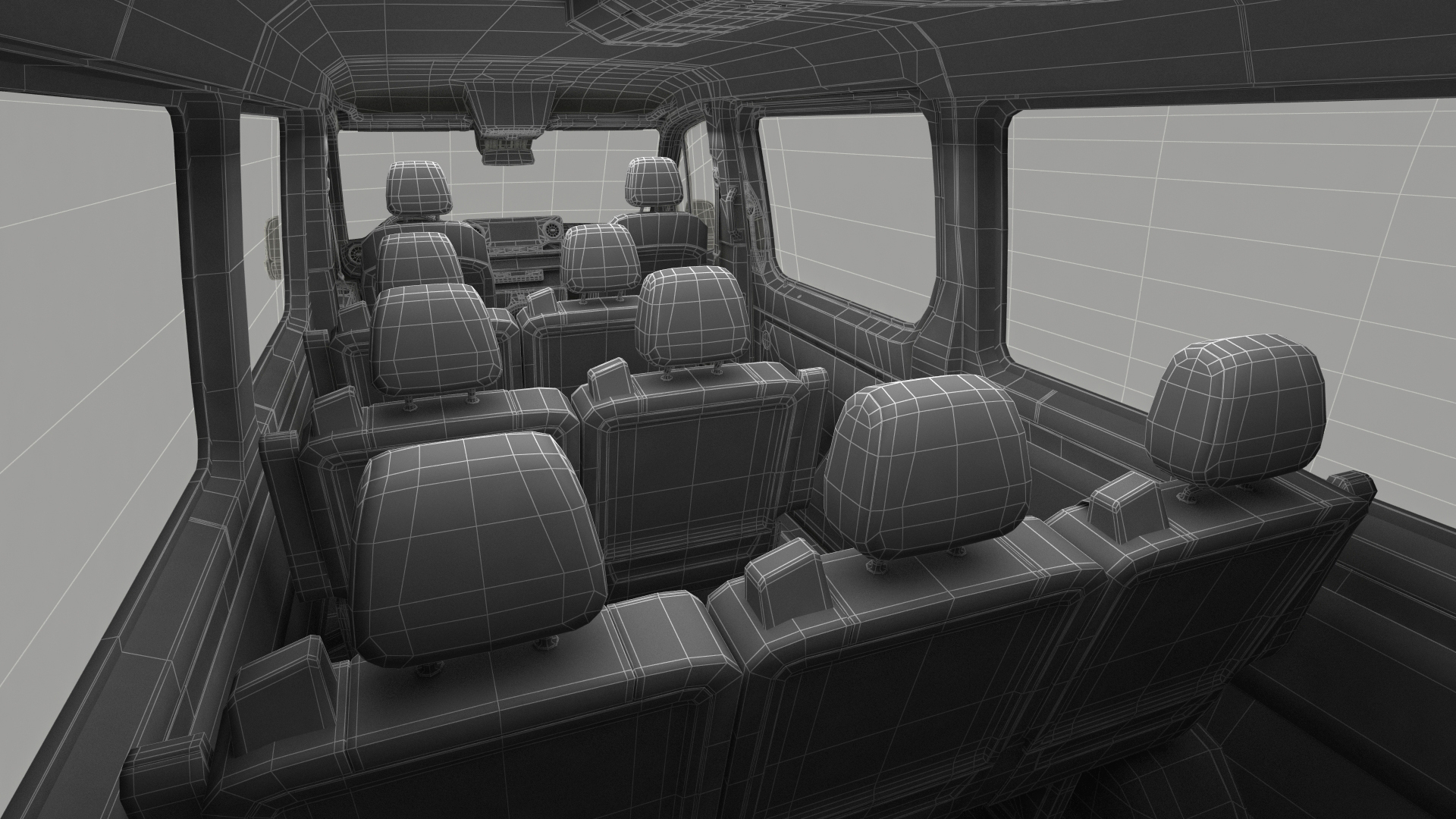 3D Executive Van model