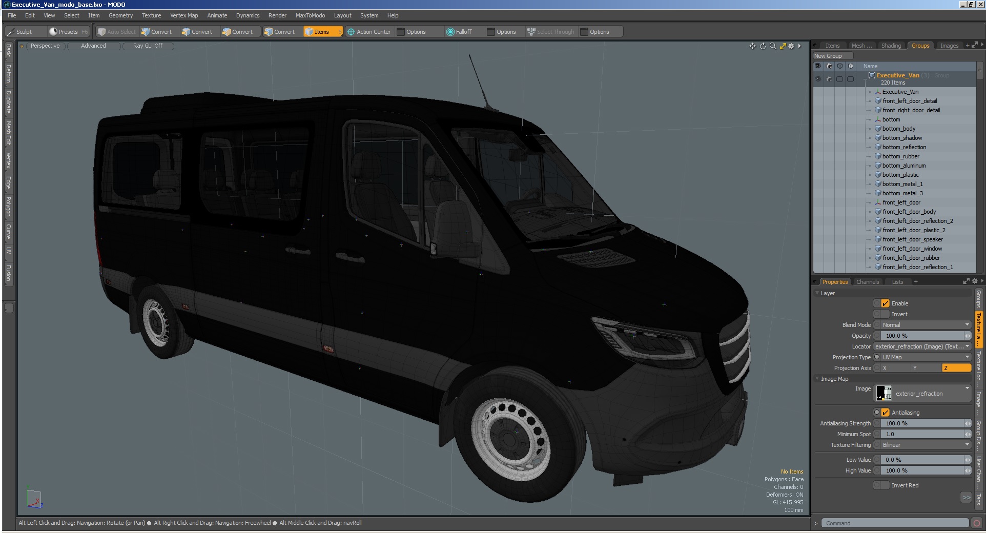 3D Executive Van model