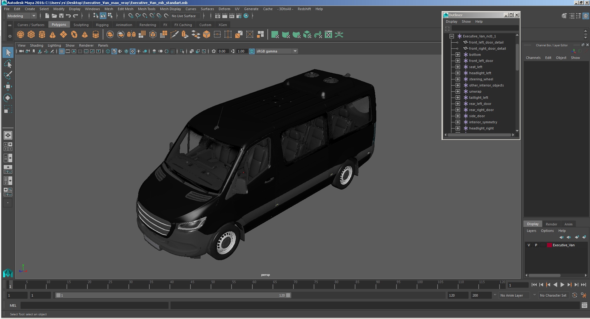 3D Executive Van model