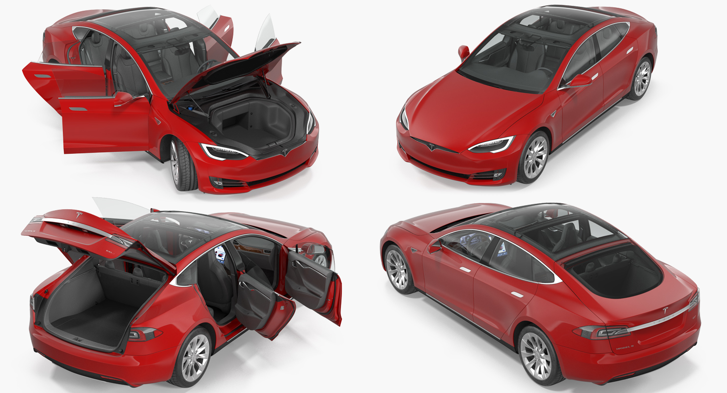 3D Tesla Model S 100D 2017 model