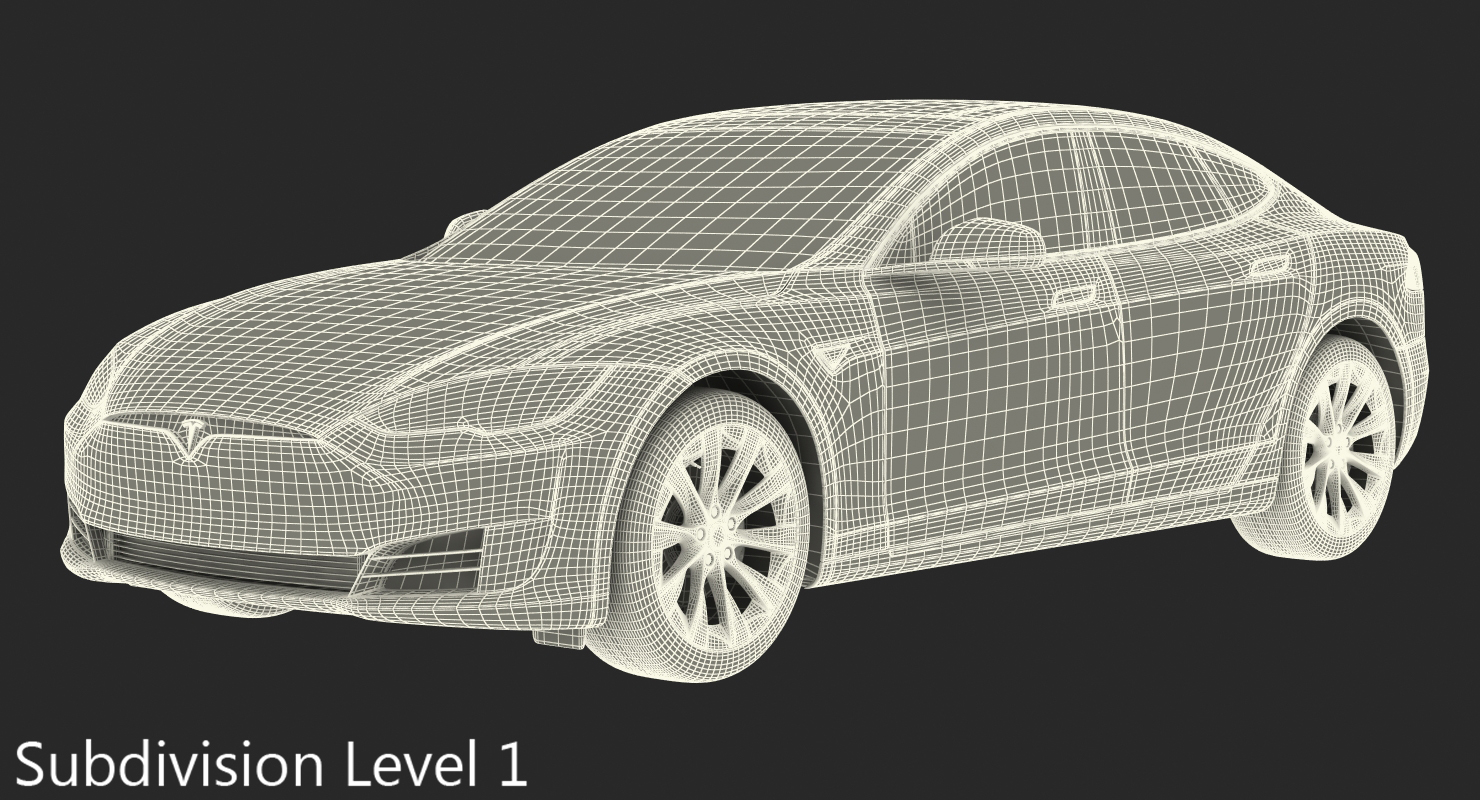 3D Tesla Model S 100D 2017 model