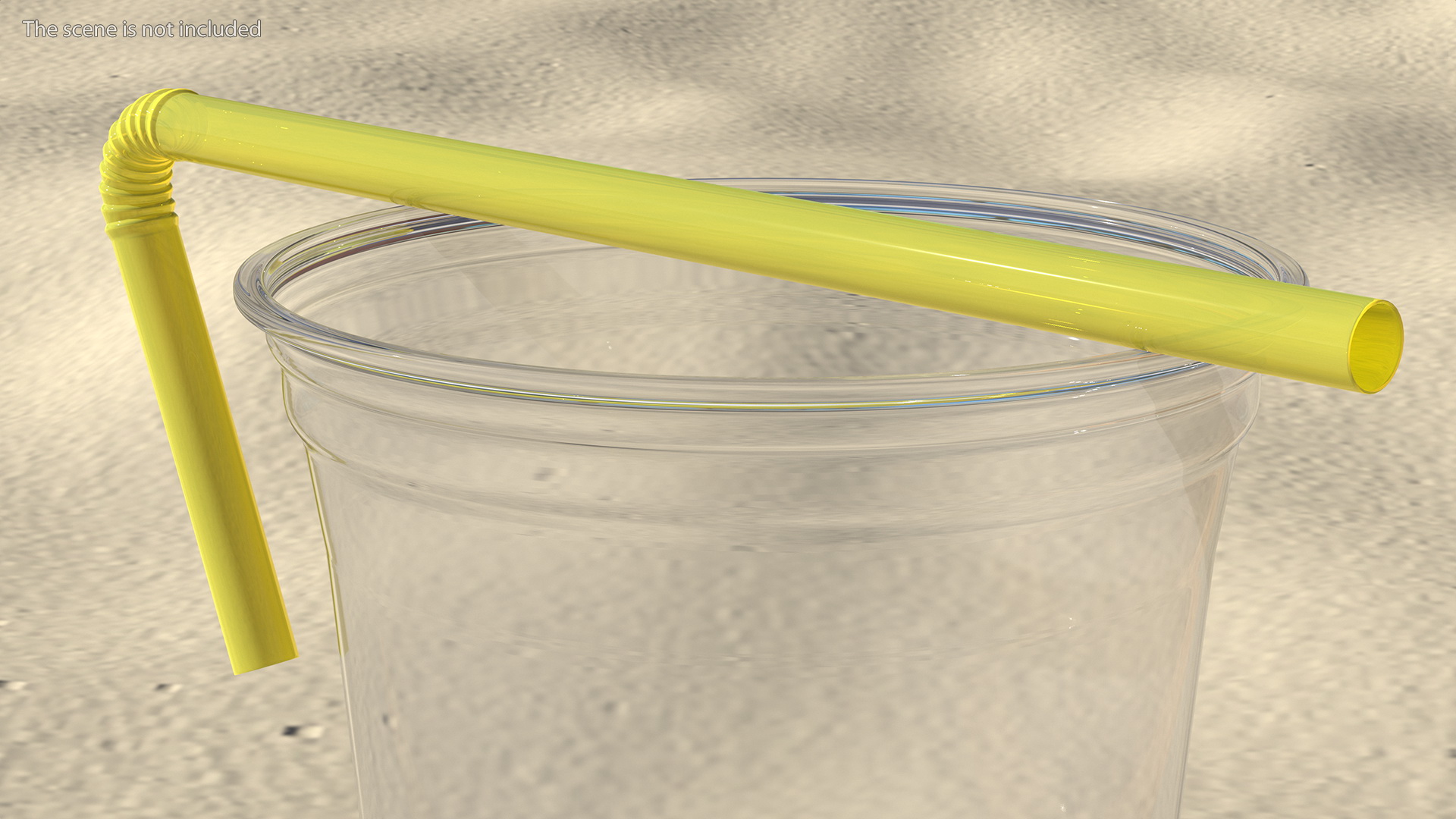 3D Bendy Plastic Drinking Straw model