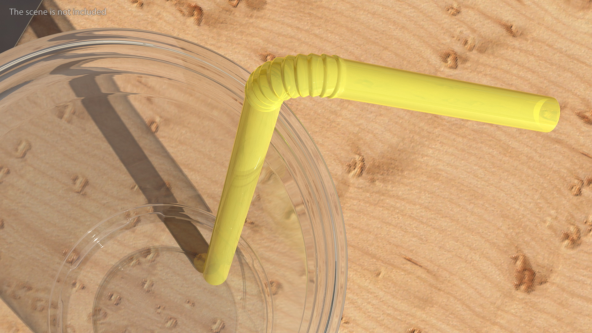 3D Bendy Plastic Drinking Straw model