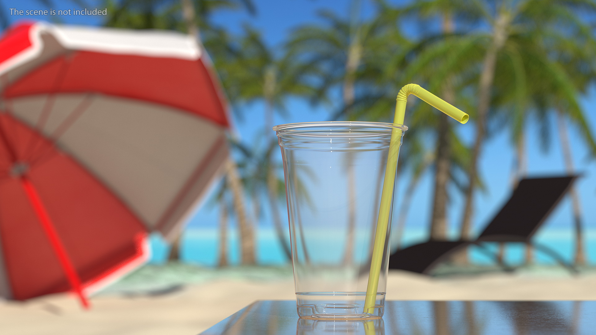 3D Bendy Plastic Drinking Straw model