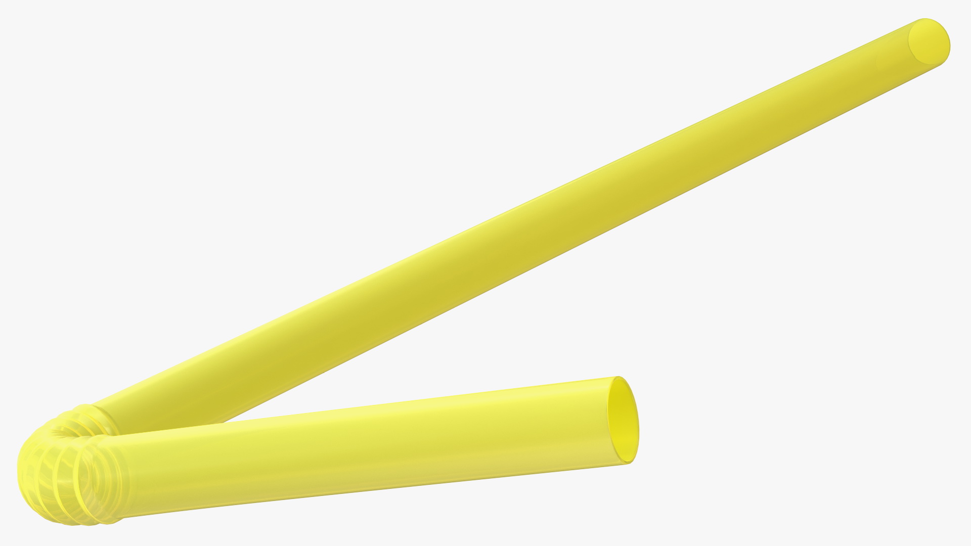 3D Bendy Plastic Drinking Straw model