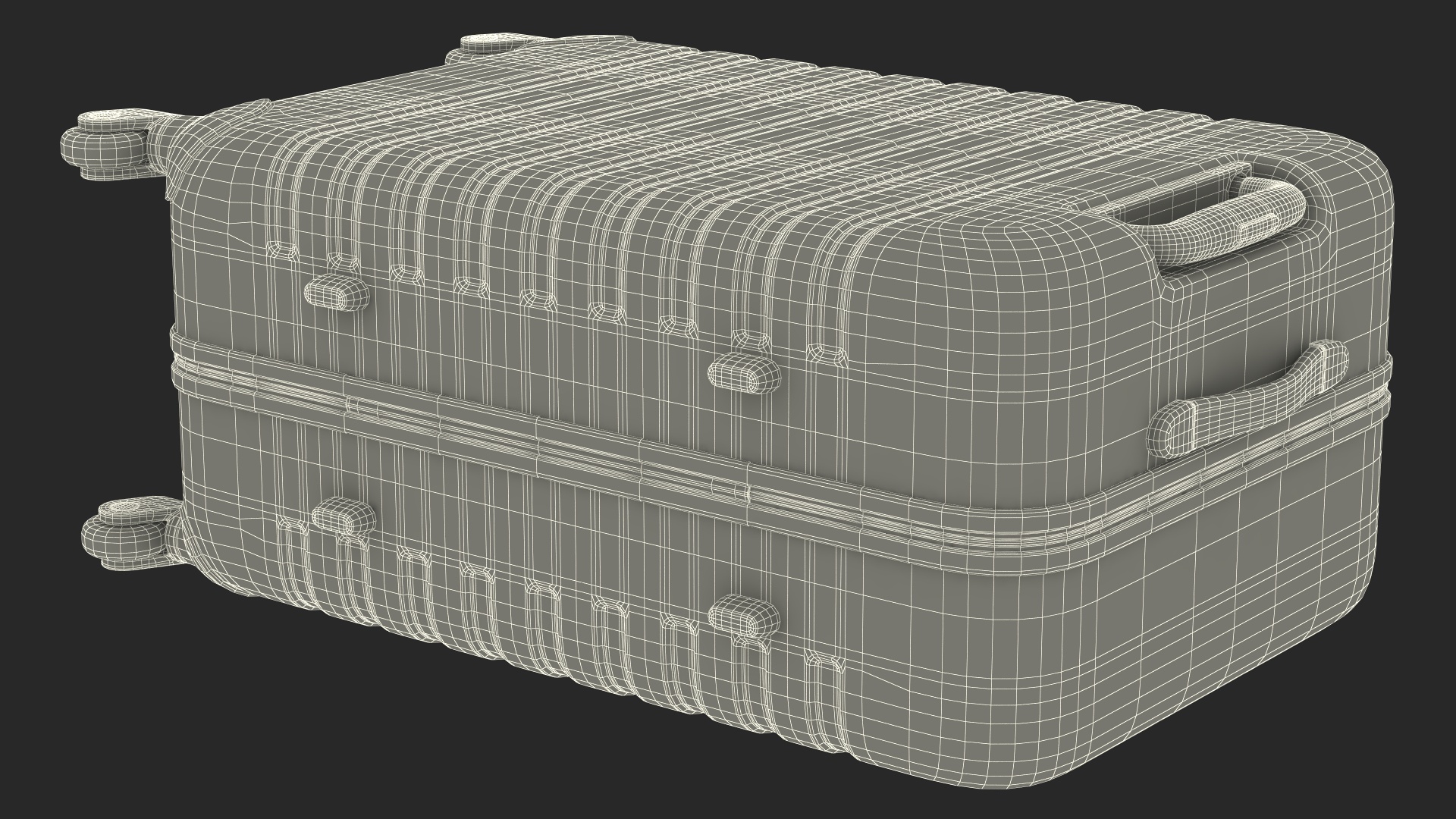 3D Hard Shell Rolling Luggage