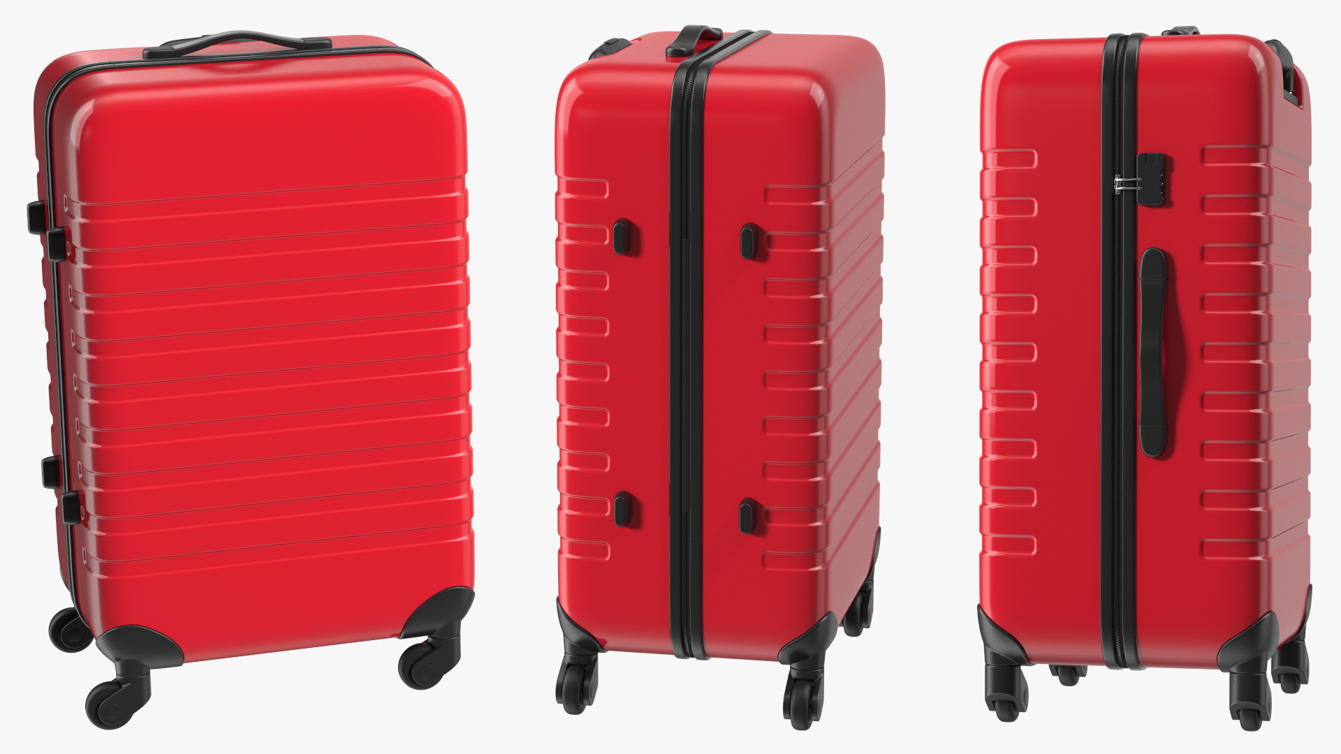 3D Hard Shell Rolling Luggage