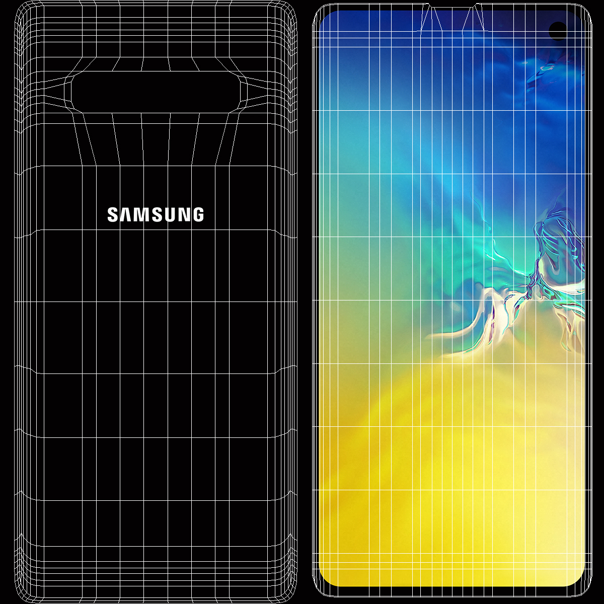 Samsung Galaxy S10 Black 3D model