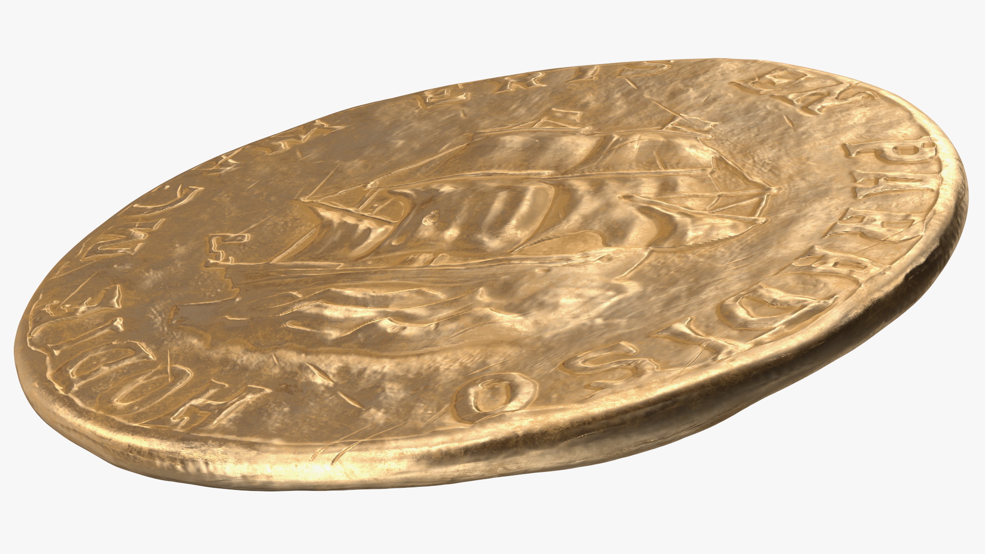 3D model Treasure Pirate Gold Coin