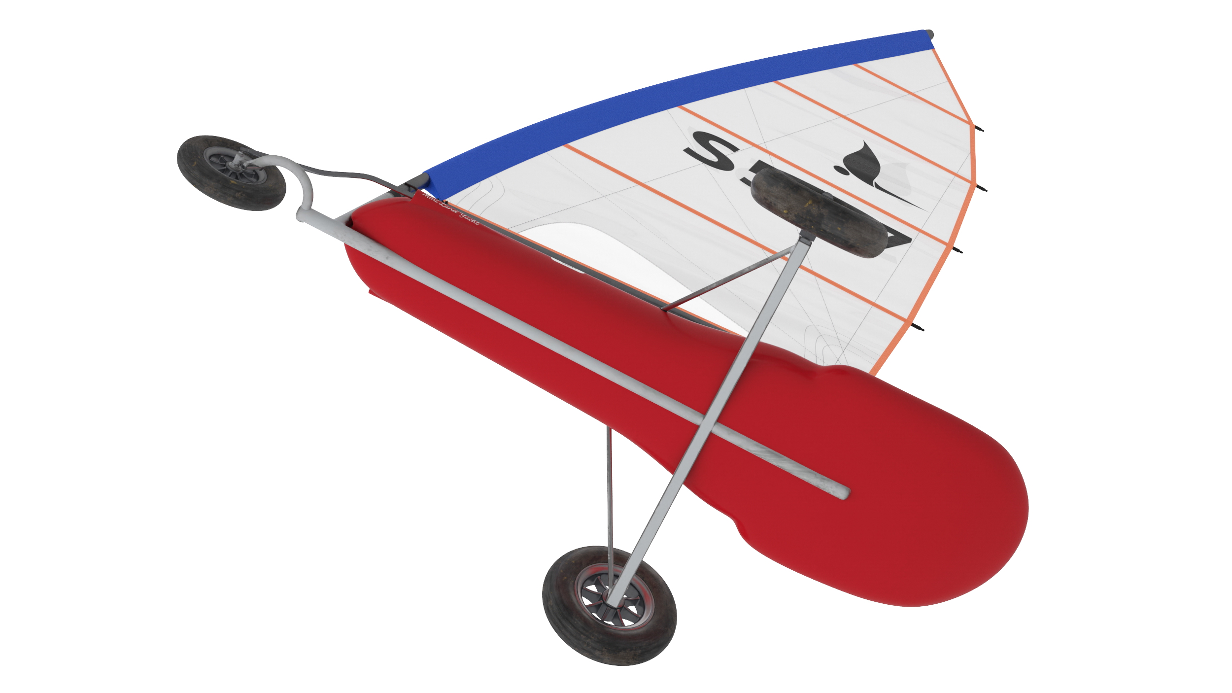 Land Mini Yacht Rigged 3D