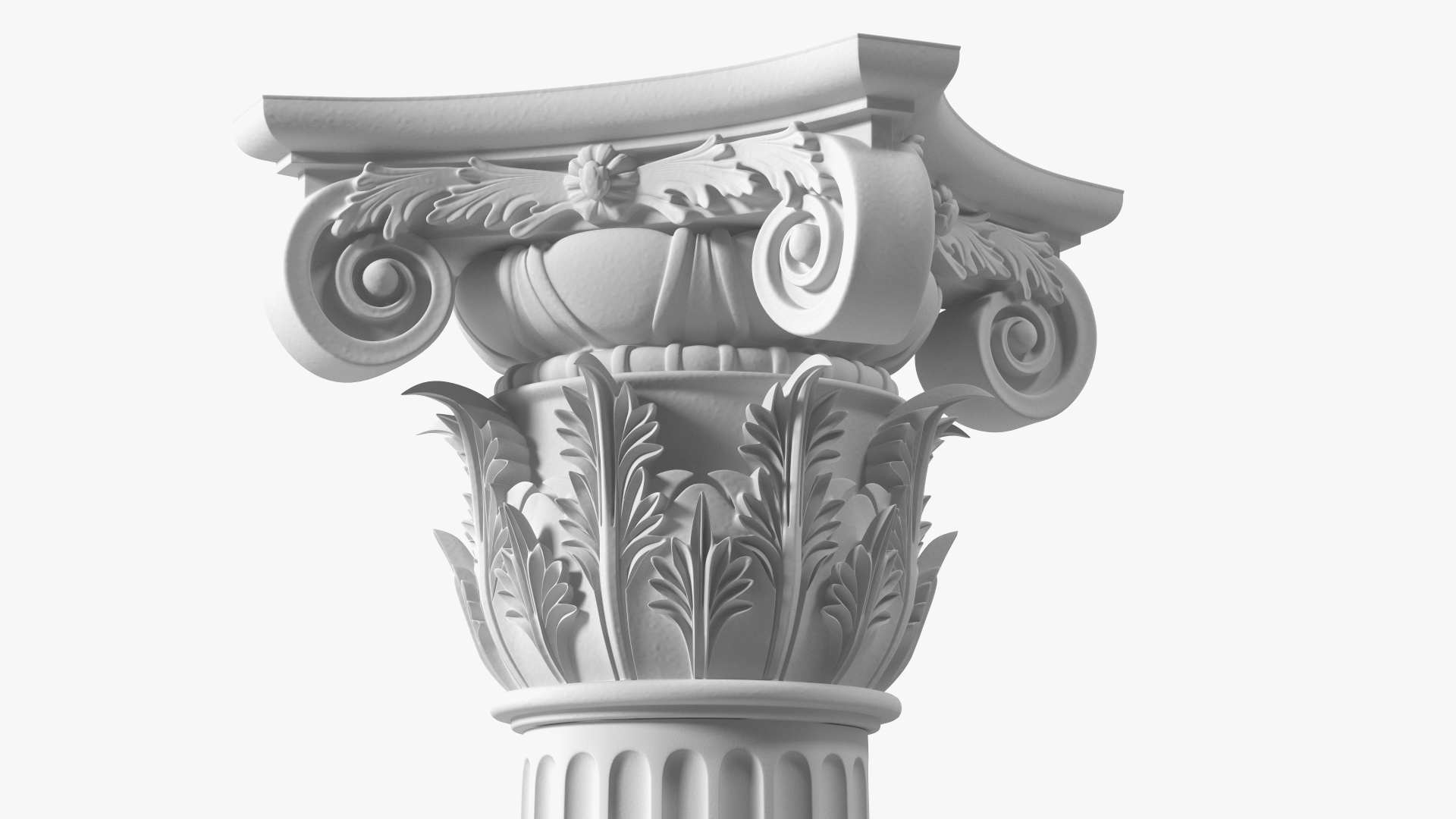 3D Modern Composite Column model