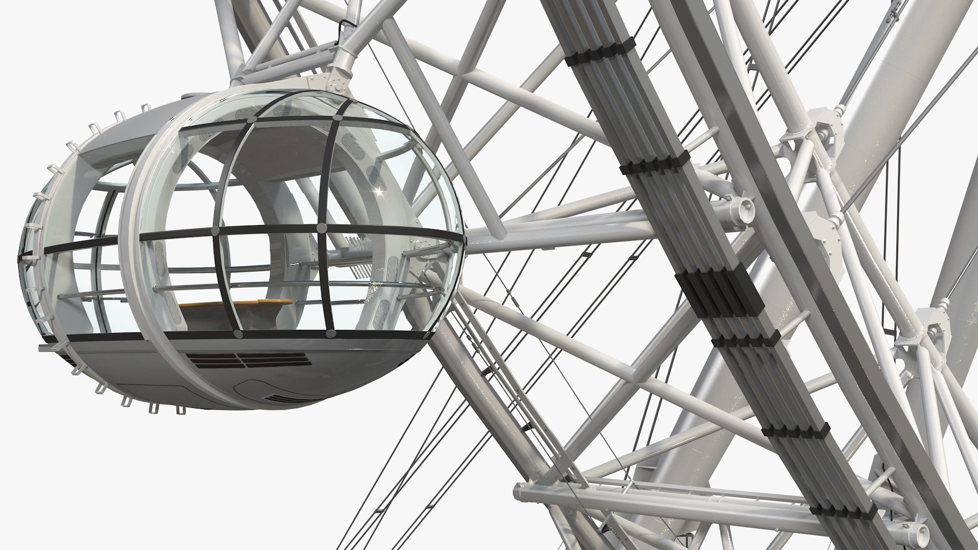 3D Observation Ferris Wheel Rigged