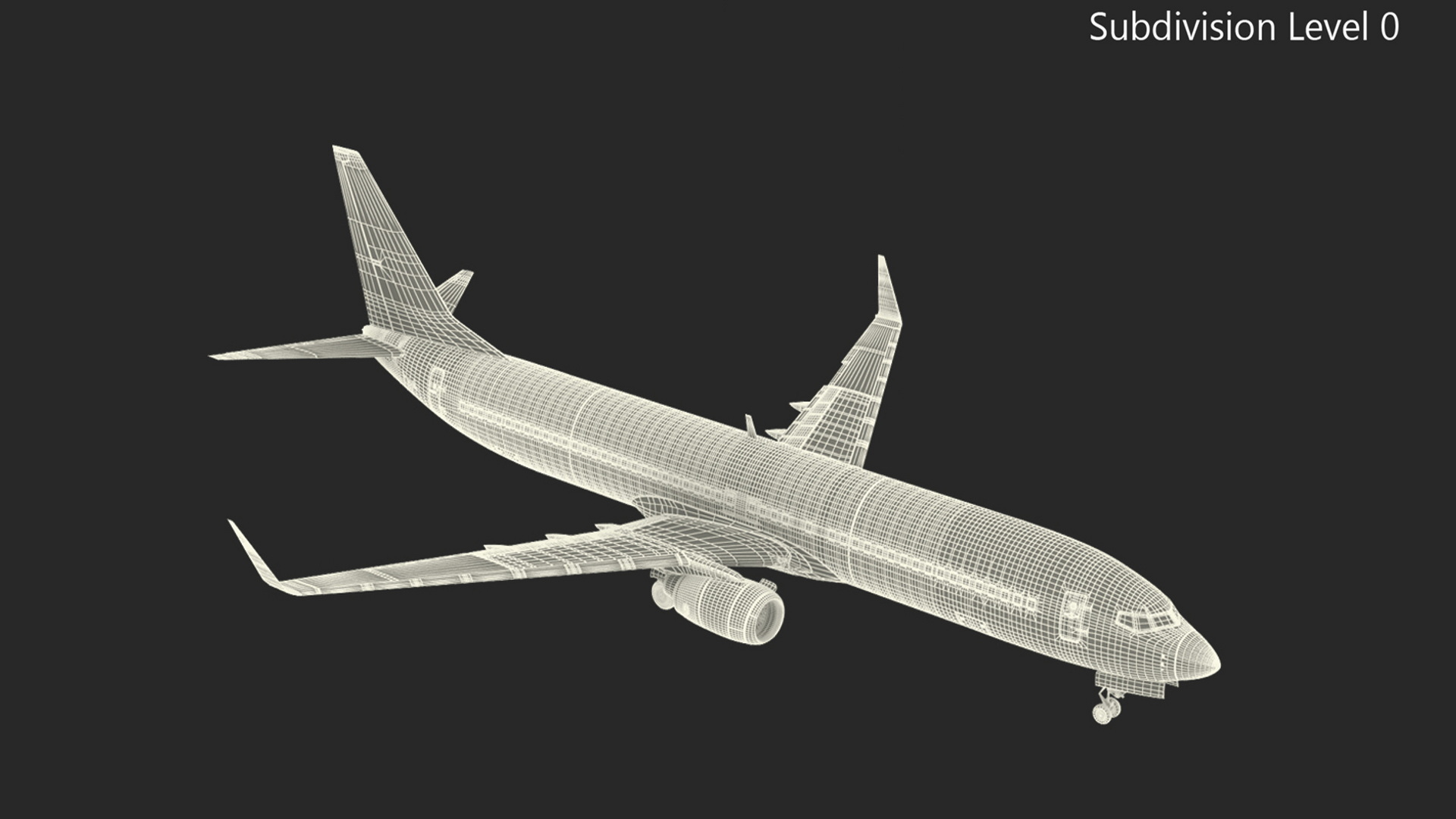 3D Ryanair Boeing 737-900 with Interior Rigged model