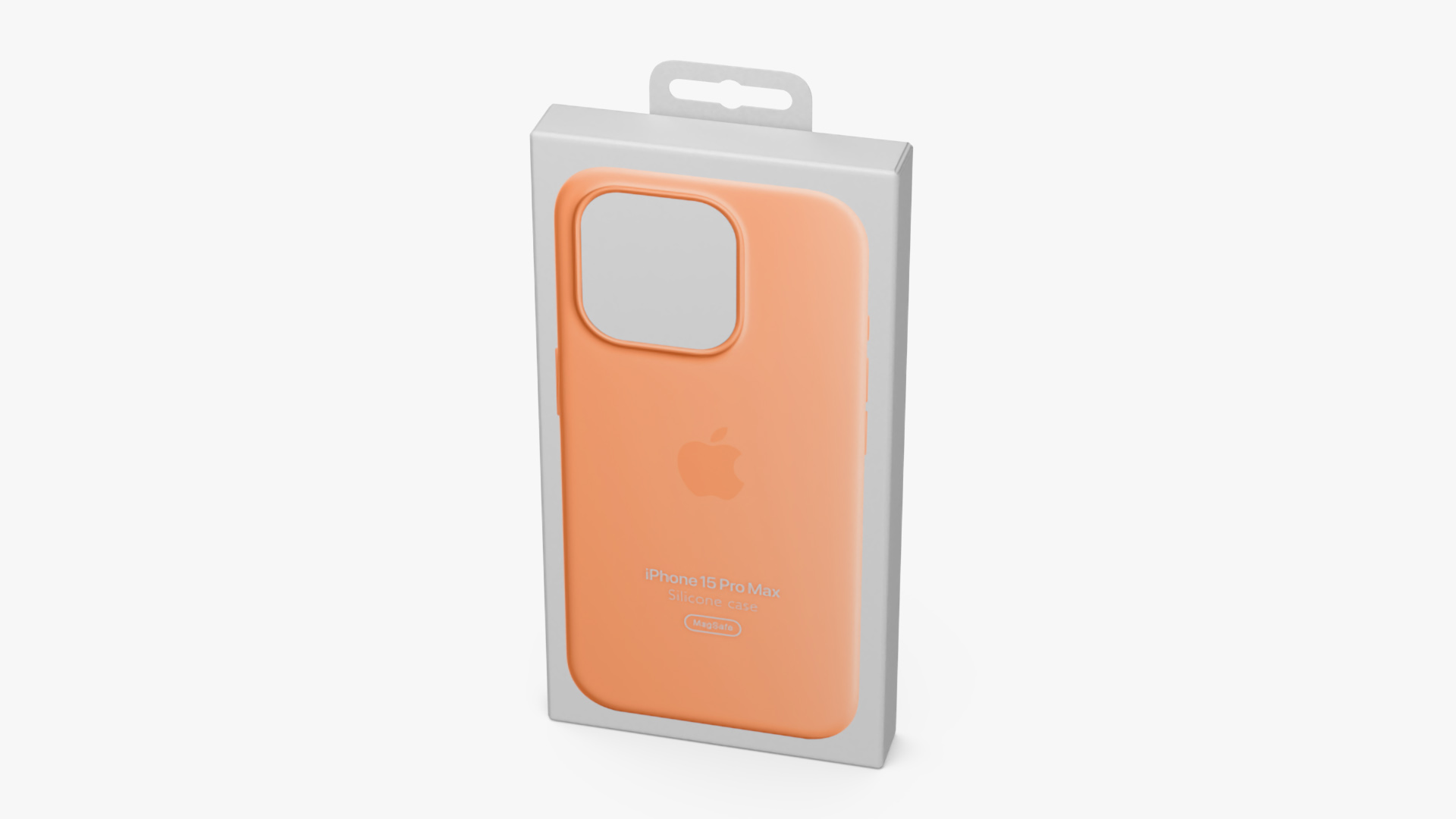 3D model Apple iPhone 15 Silicone Case Peach Packaging