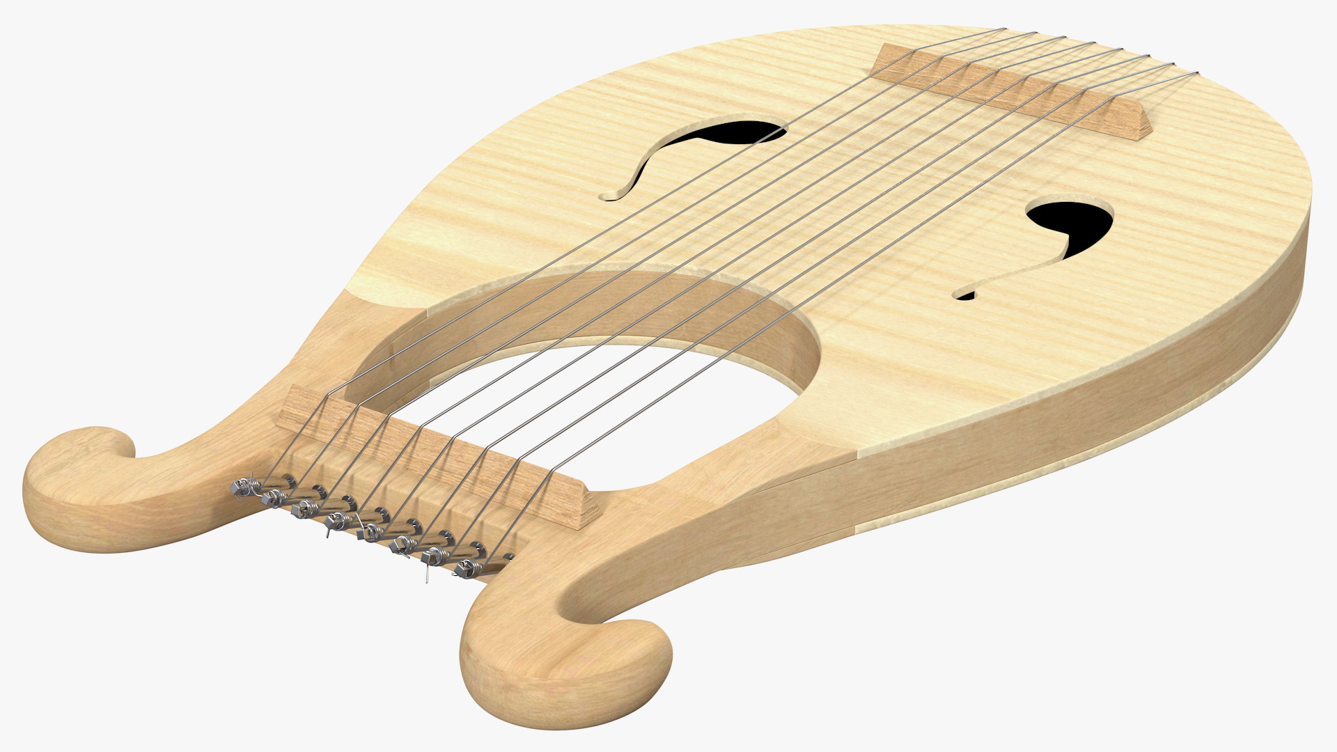 Greek Lyre Harp 8 String 3D model