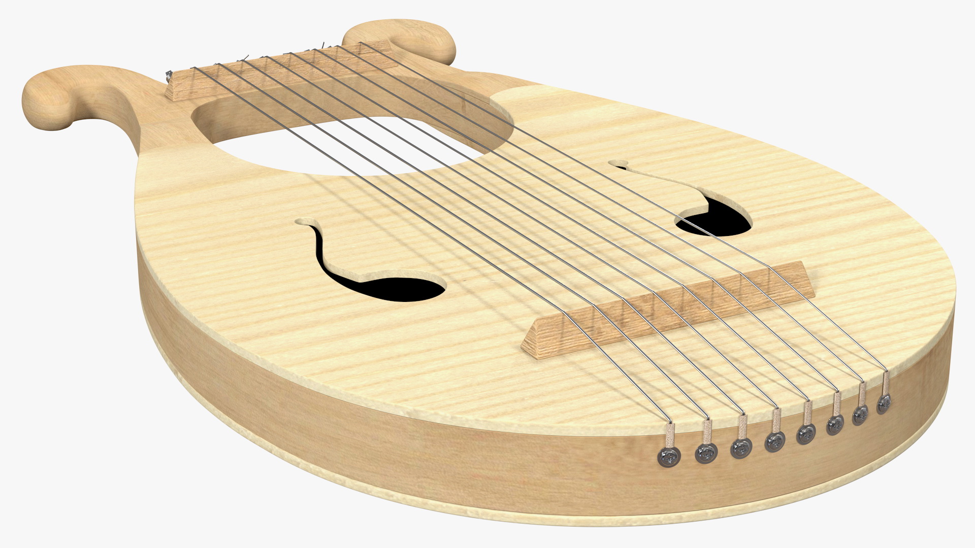 Greek Lyre Harp 8 String 3D model