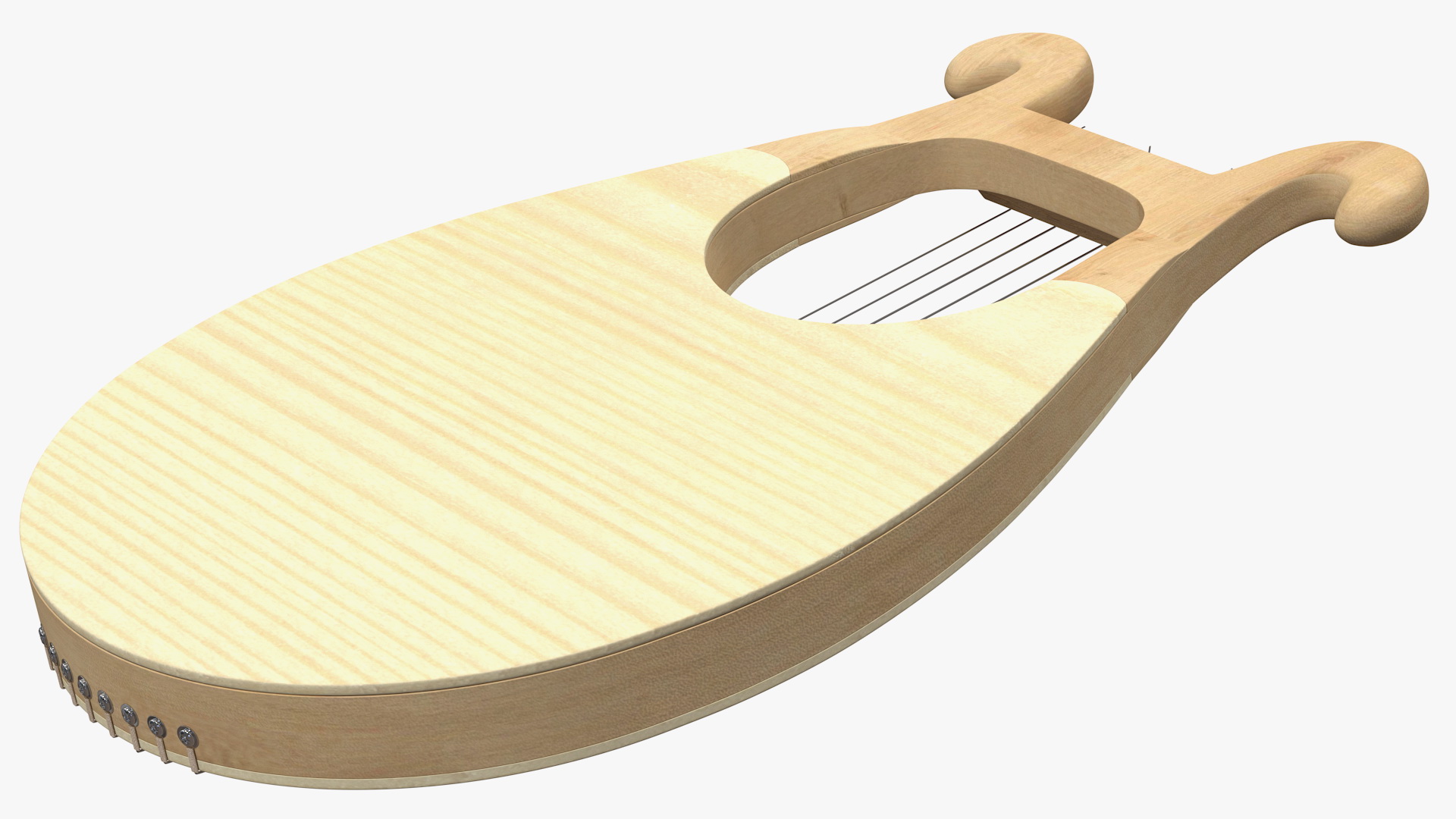 Greek Lyre Harp 8 String 3D model