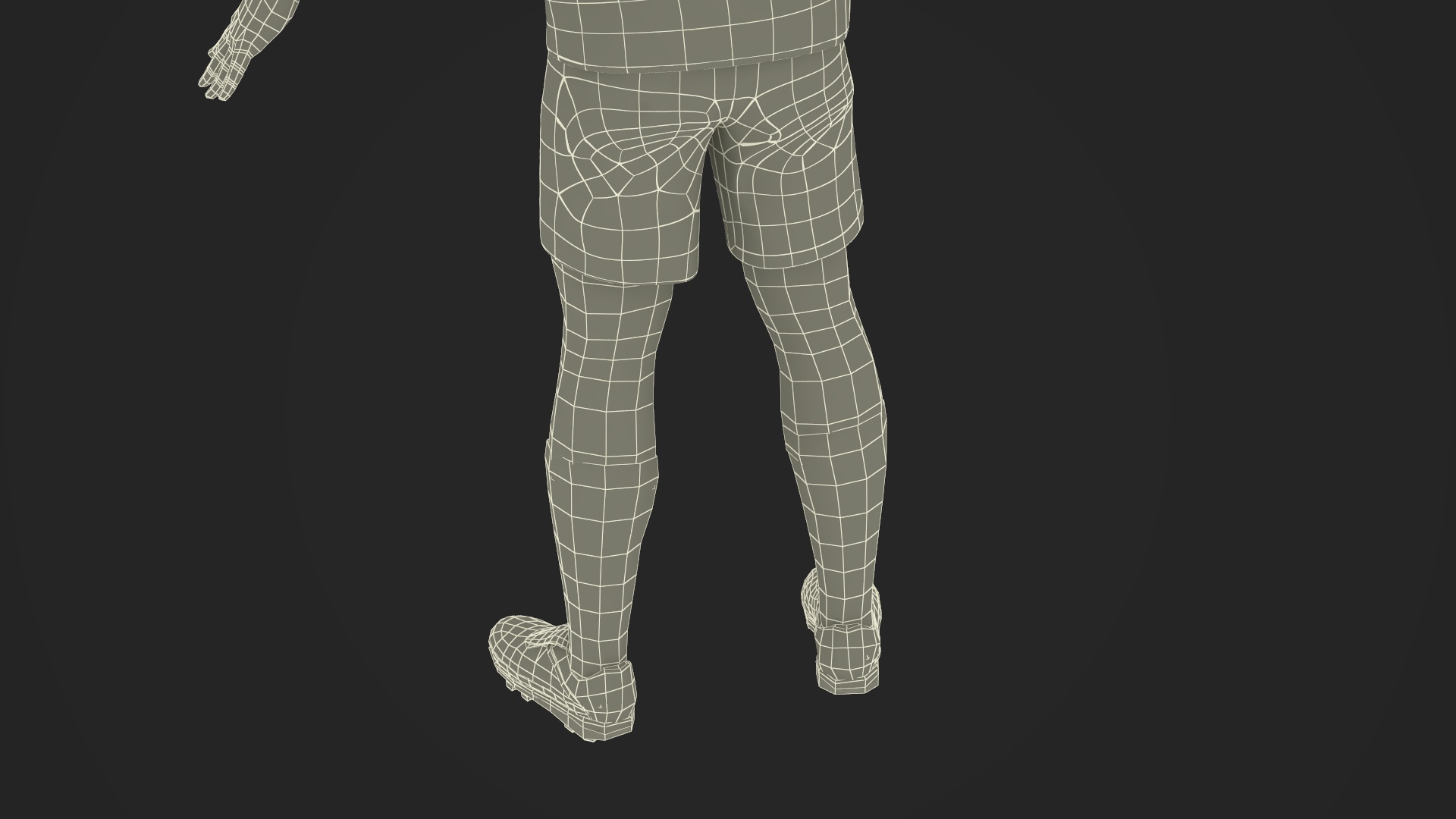 Male Soccer Player in Sportswear Rigged 3D model