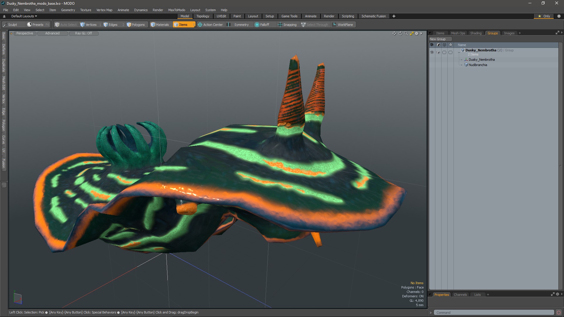 3D model Dusky Nembrotha