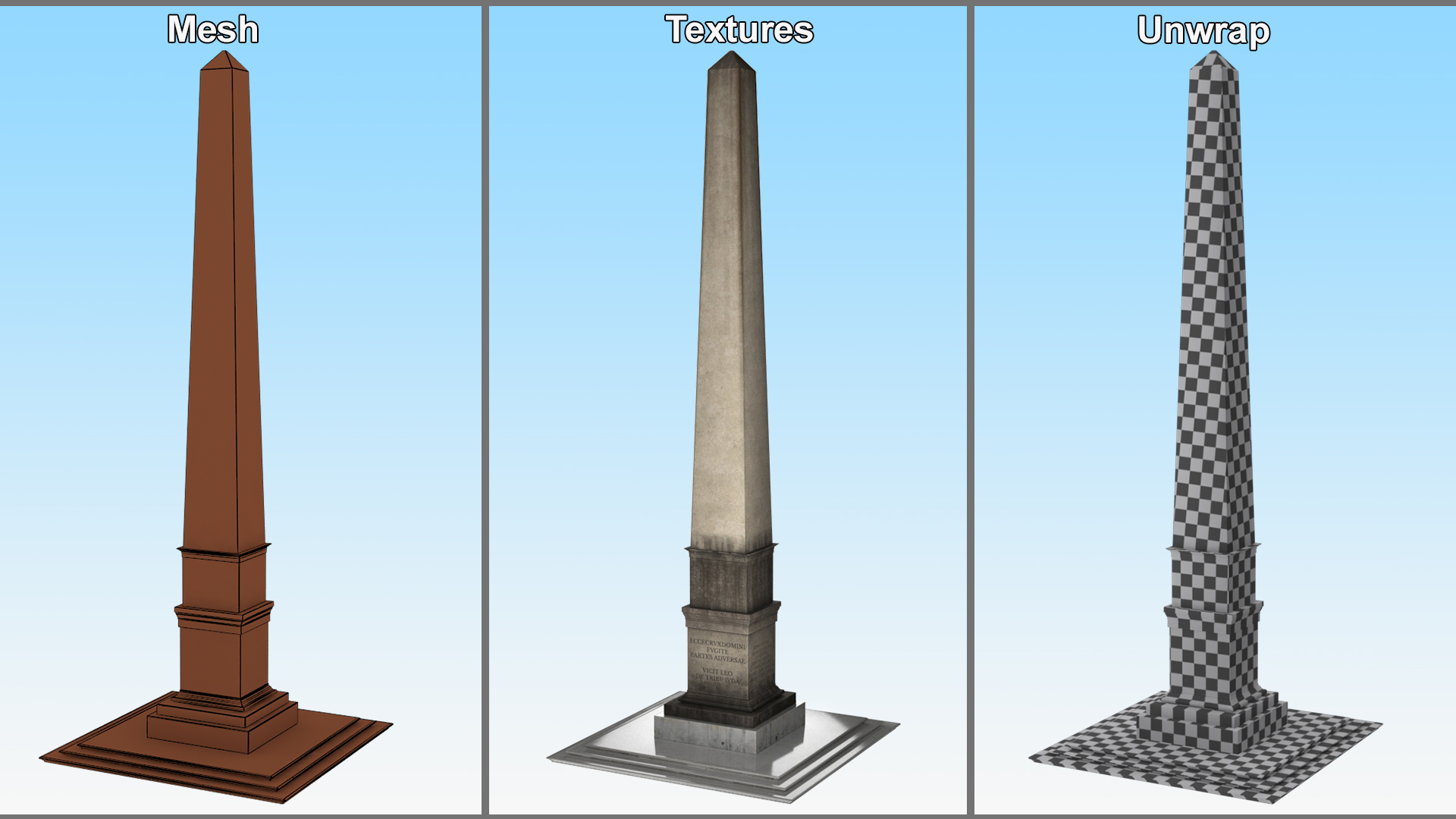 3D Ancient Roman Obelisk