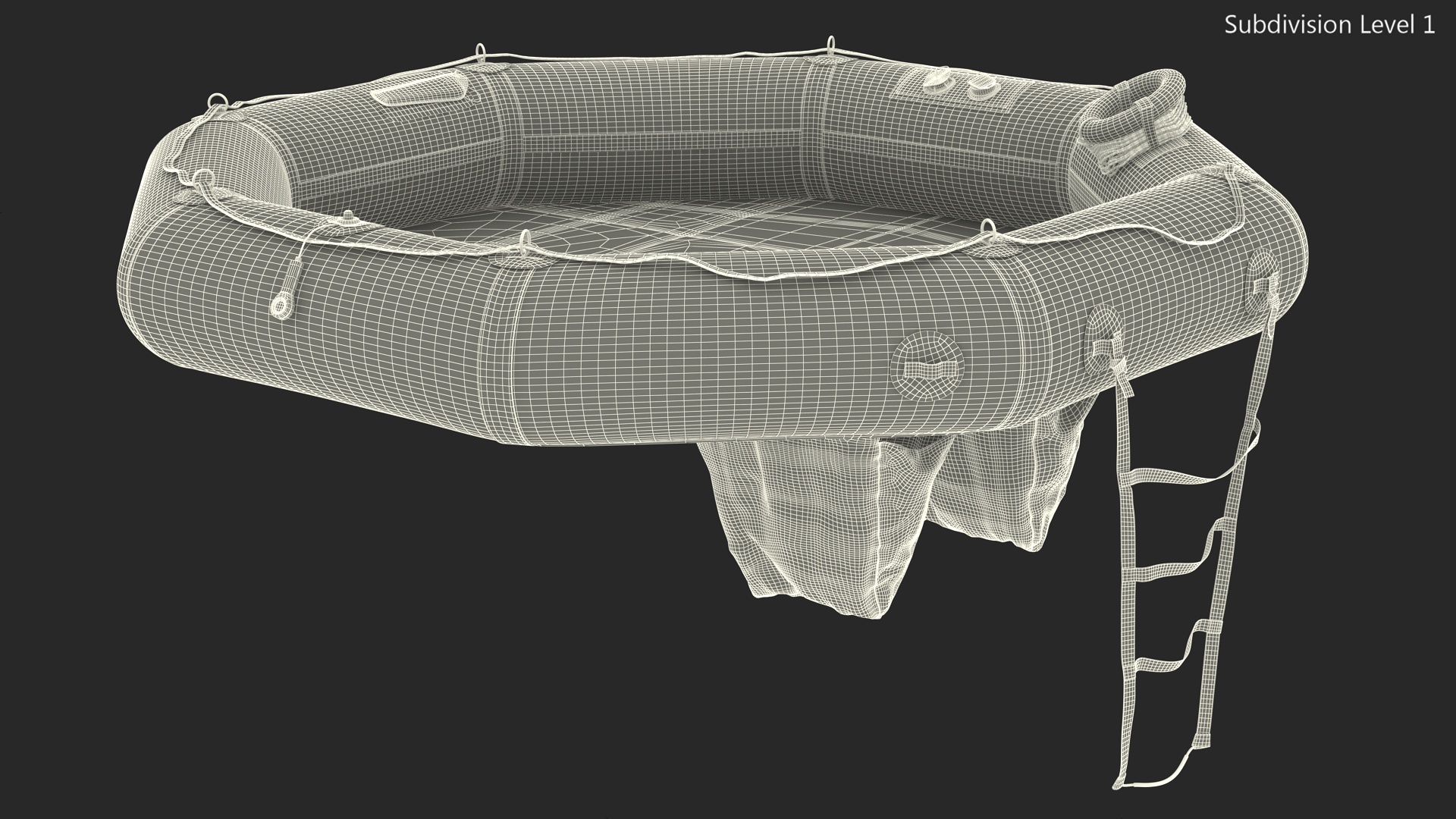 3D Superior HALO Life Raft model