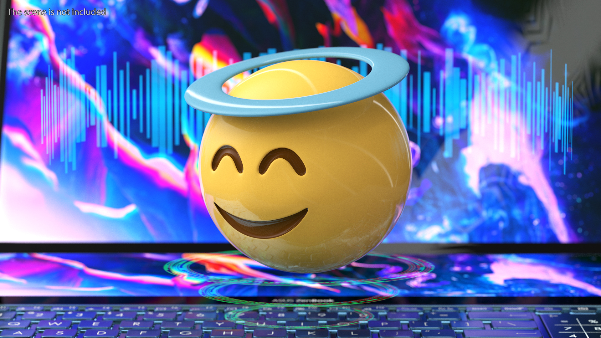 3D model Halo Emoji