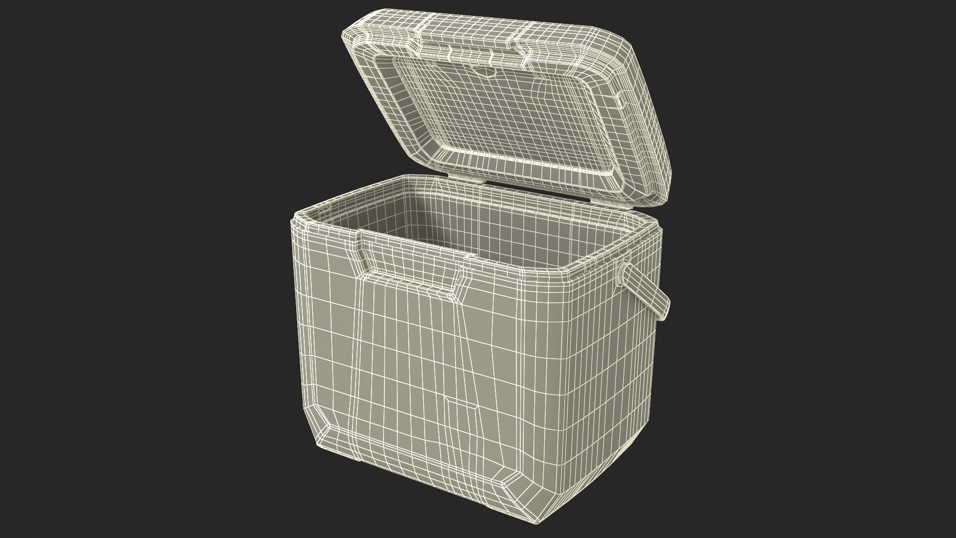 Coleman Cool Box 28 QT Gray Rigged 3D model