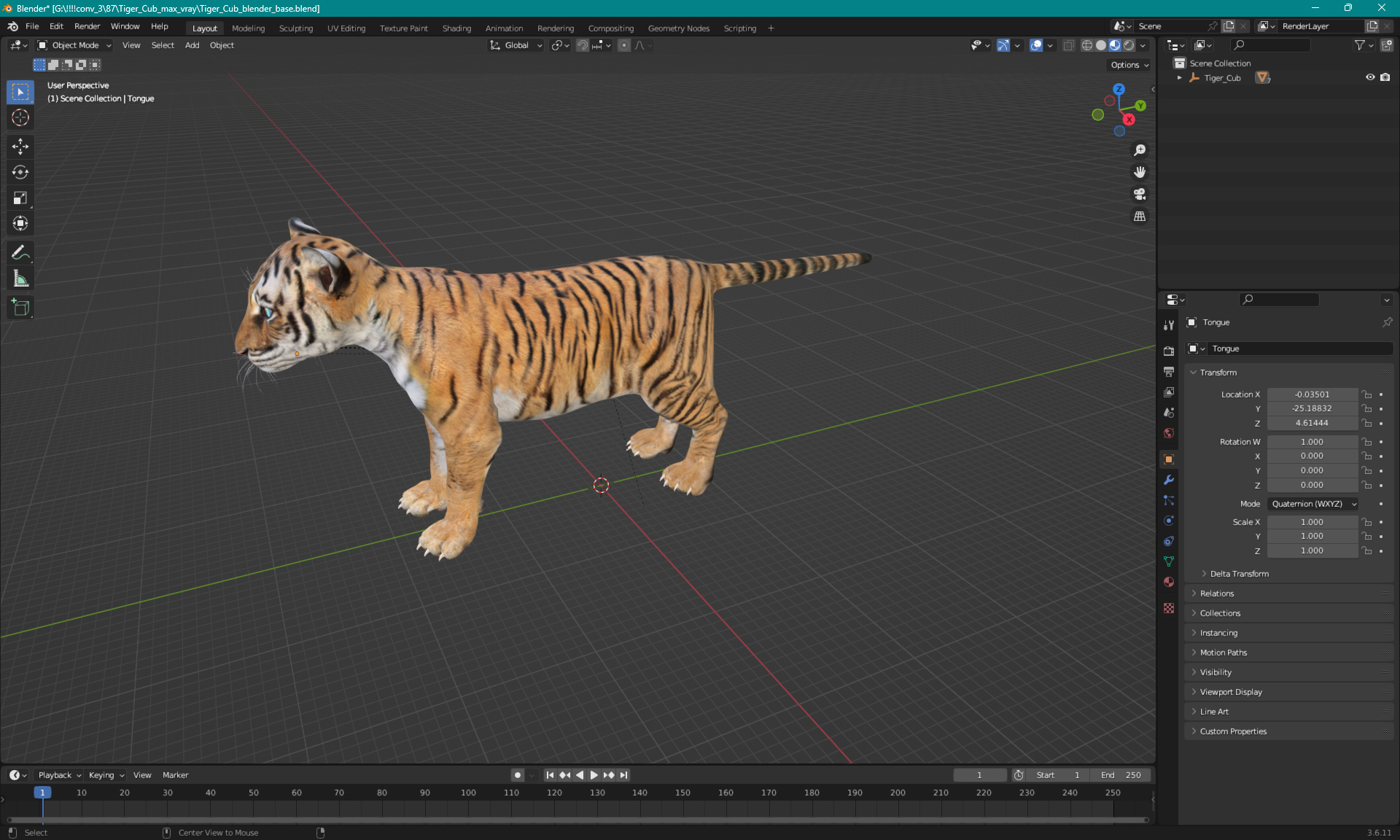 Tiger Cub 3D model