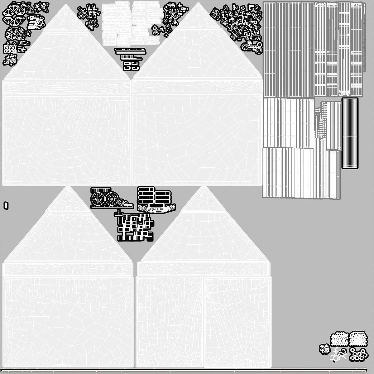 3D model Pop Up Canopy Gazebo Tent