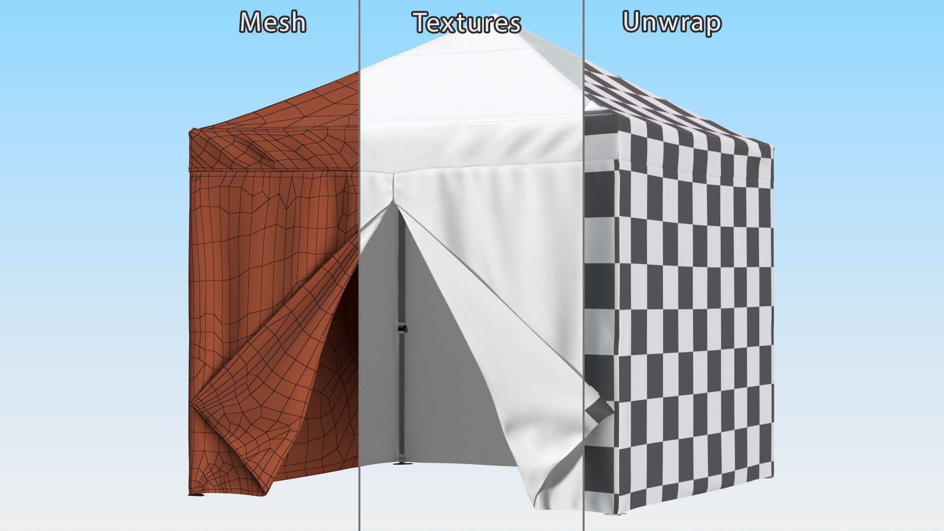 3D model Pop Up Canopy Gazebo Tent