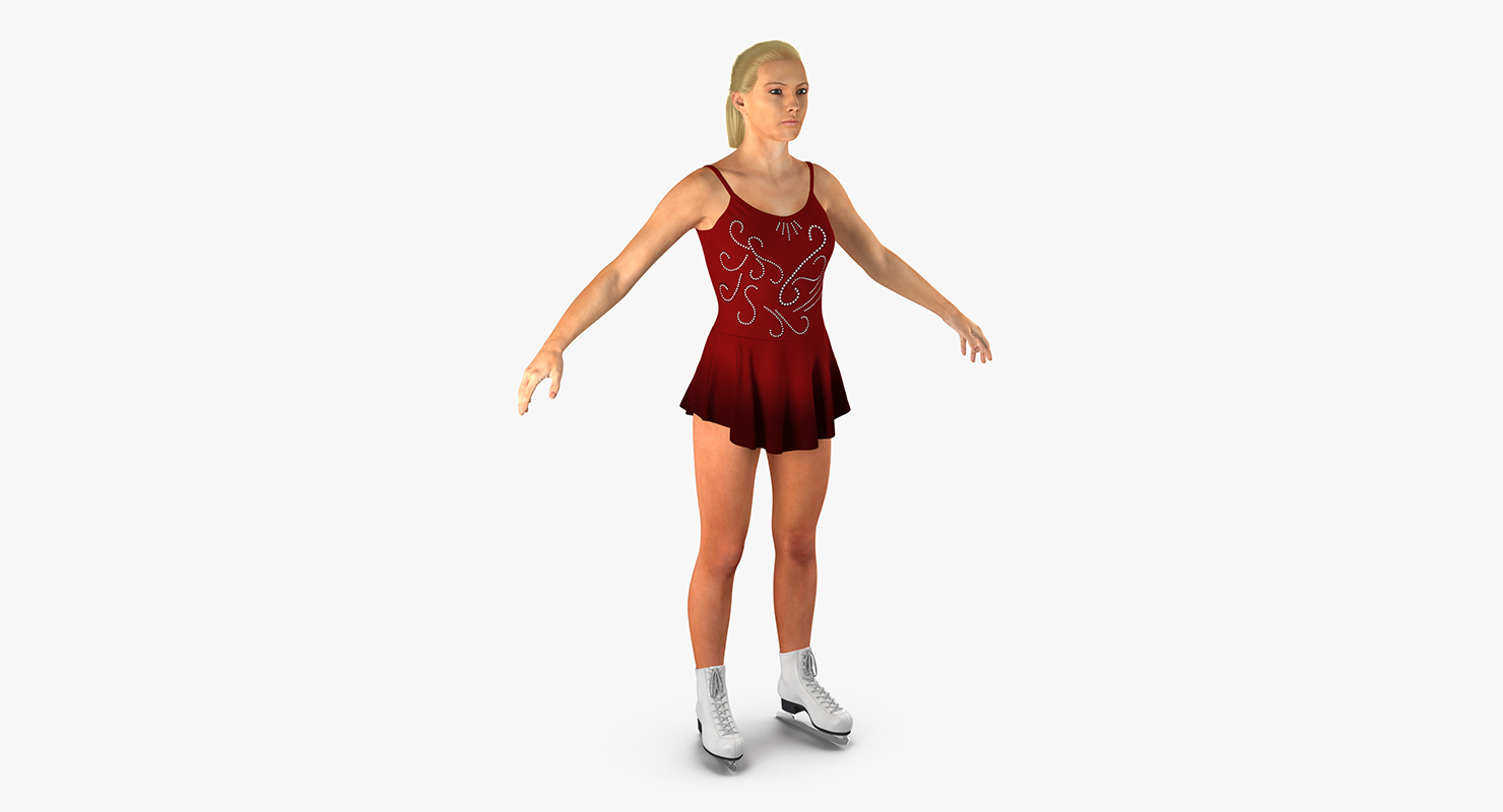 3D model Female Figure Skater