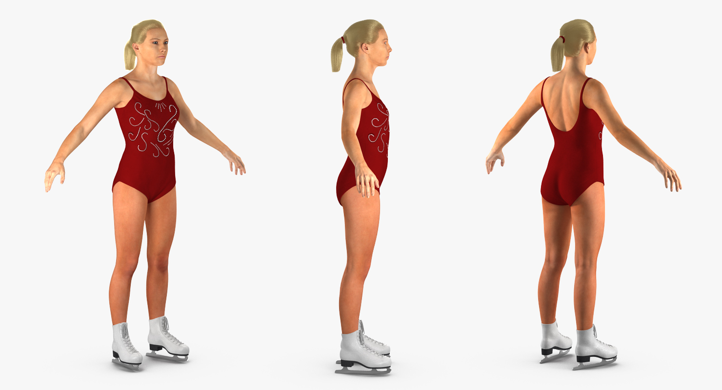 3D model Female Figure Skater