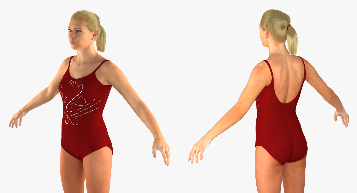 3D model Female Figure Skater