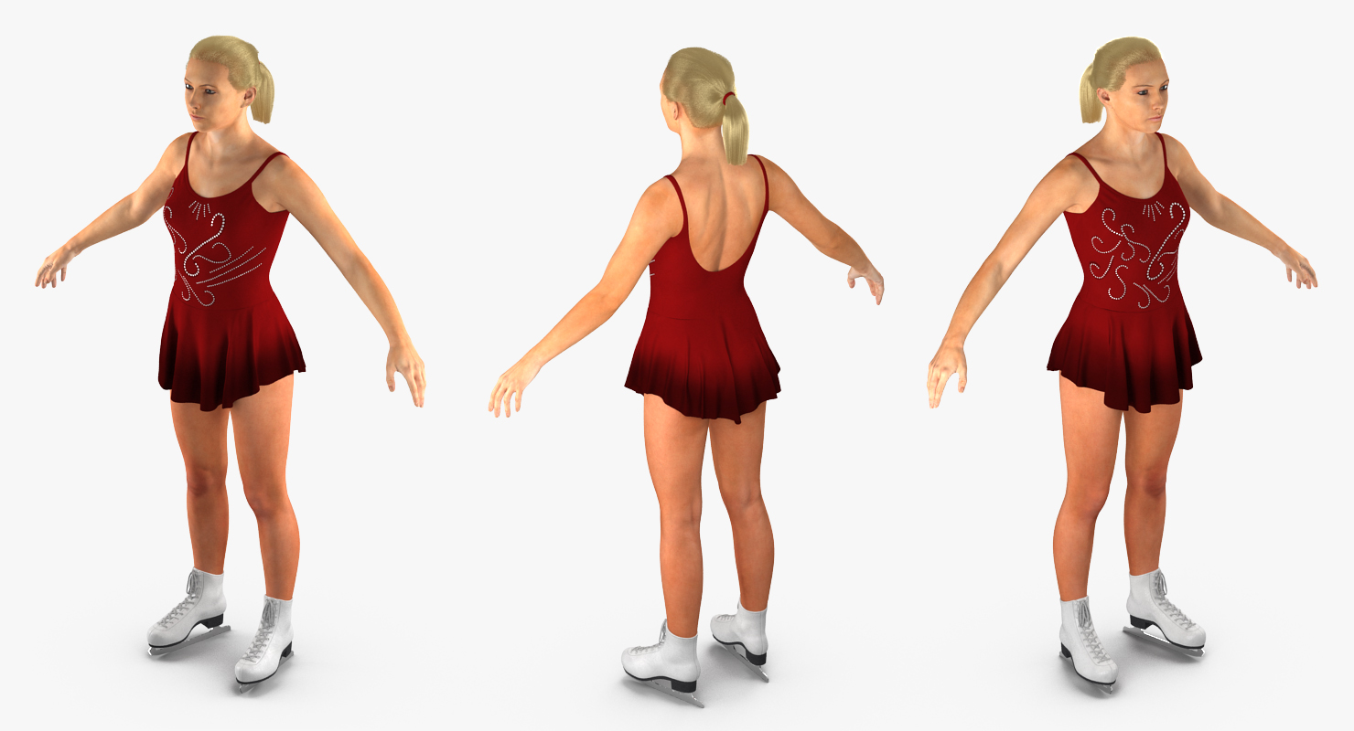 3D model Female Figure Skater