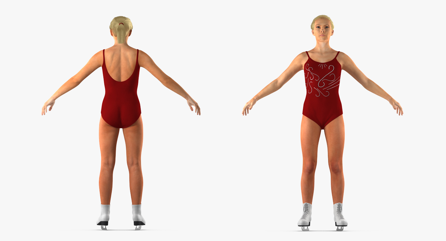 3D model Female Figure Skater