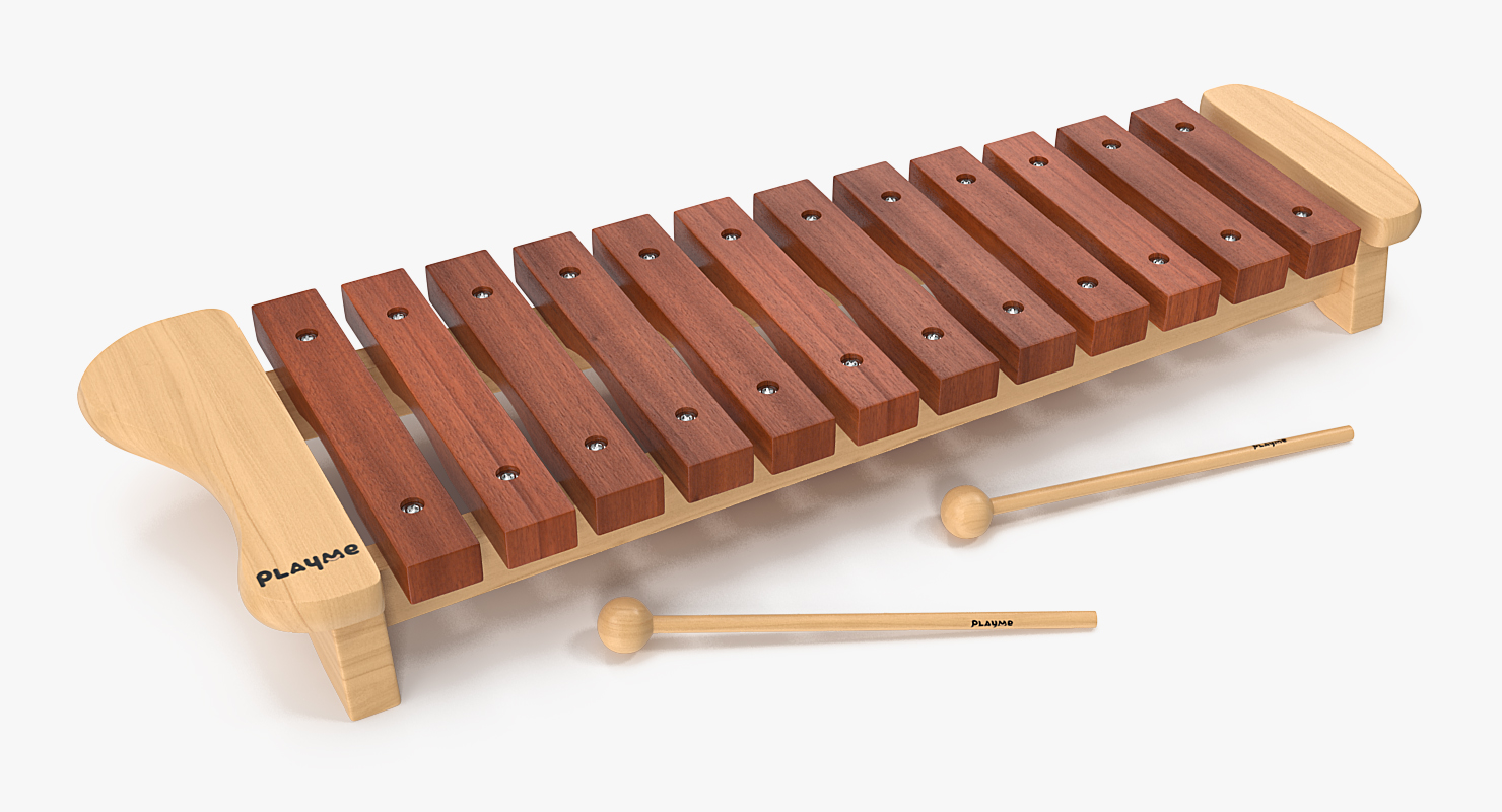 Xylophone 3D model