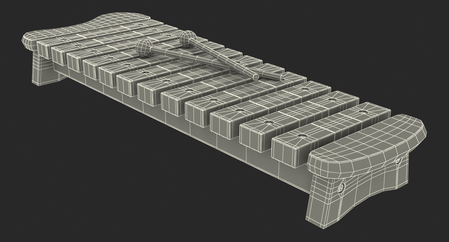 Xylophone 3D model