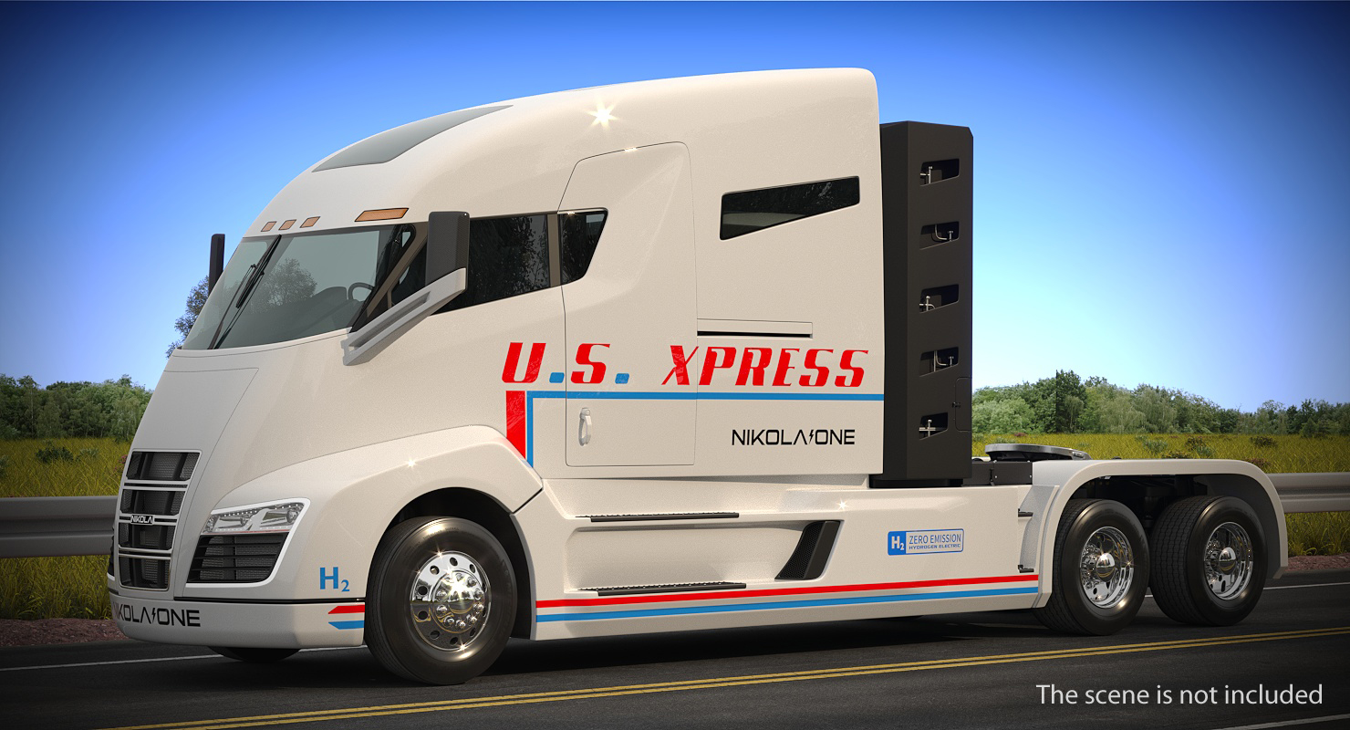 3D model Electric Semi Truck Nikola One