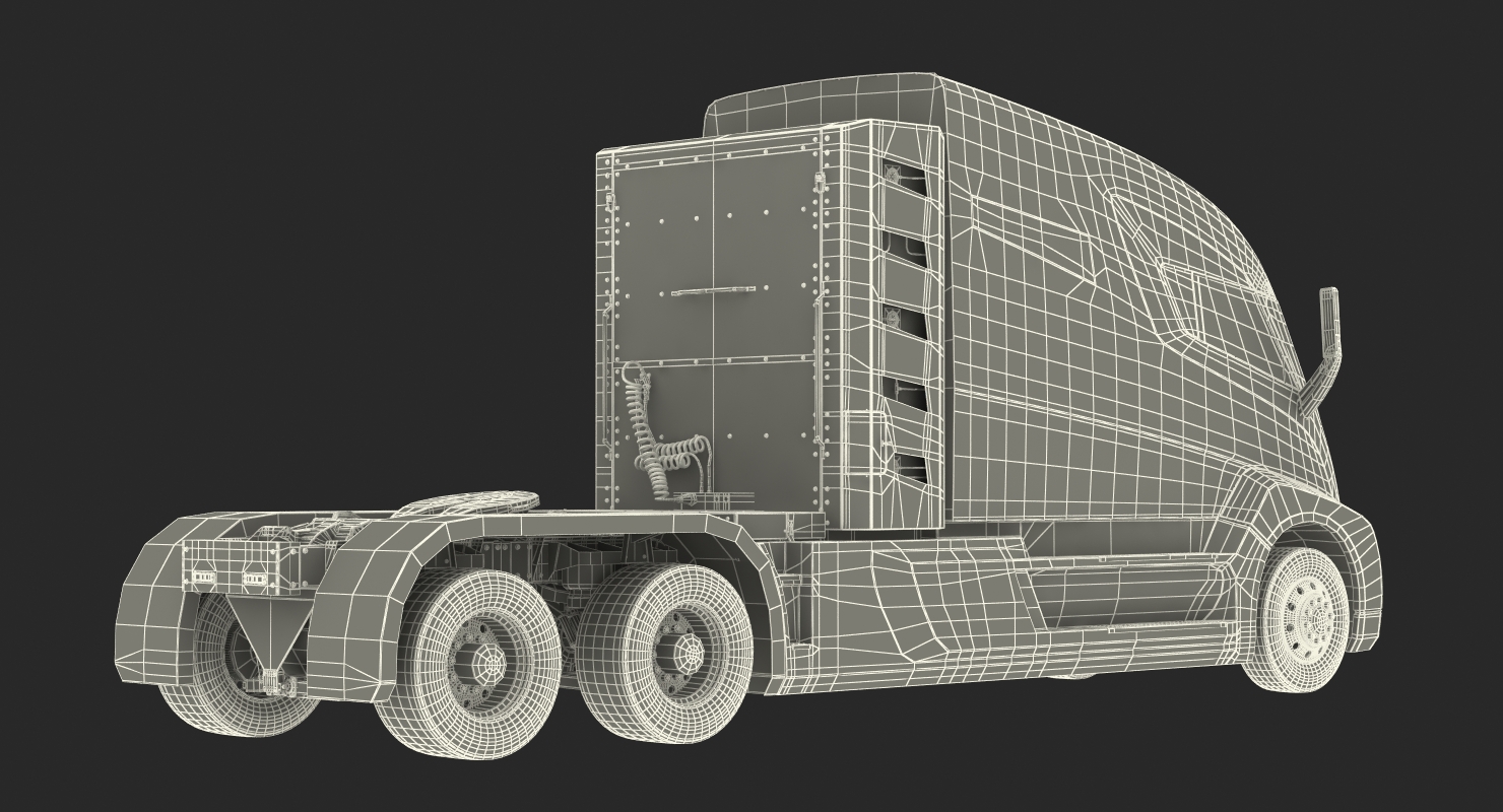 3D model Electric Semi Truck Nikola One