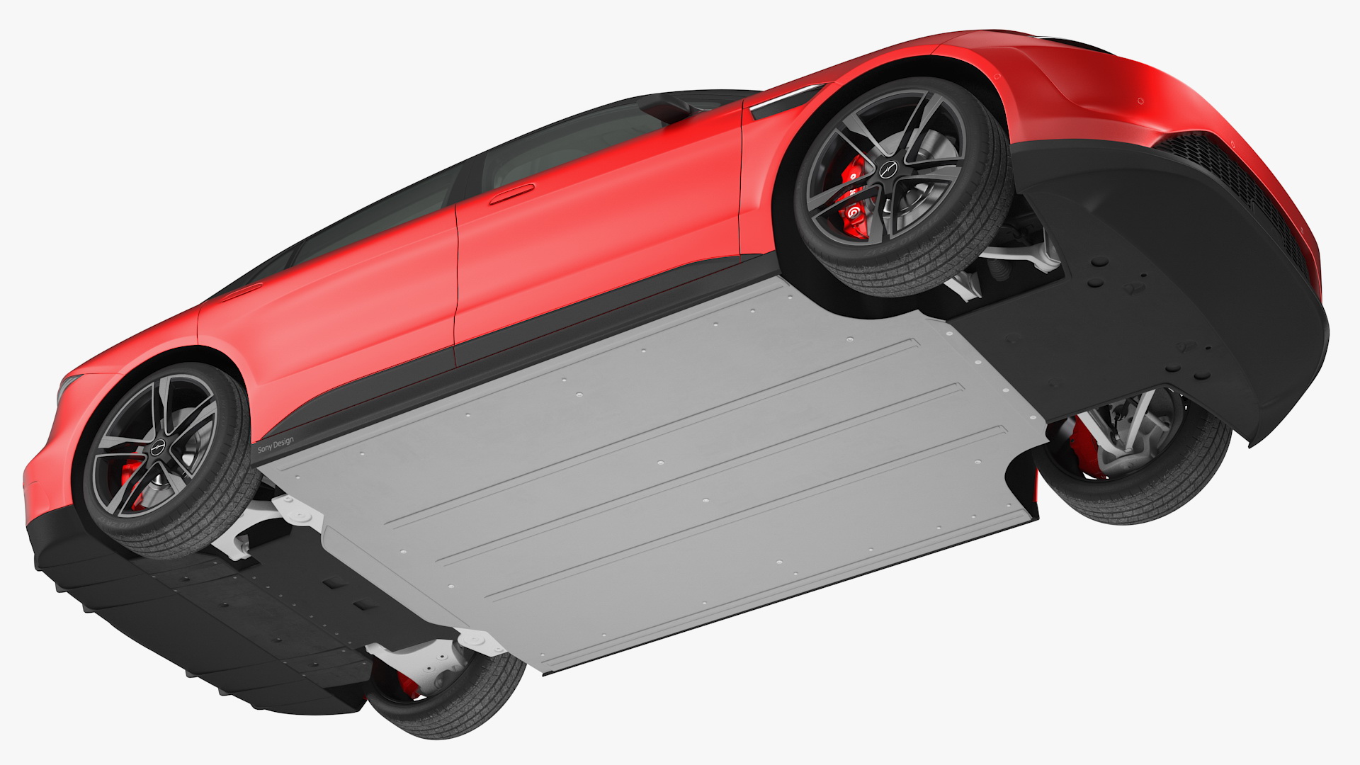 3D Sony Vision S Concept Rigged model